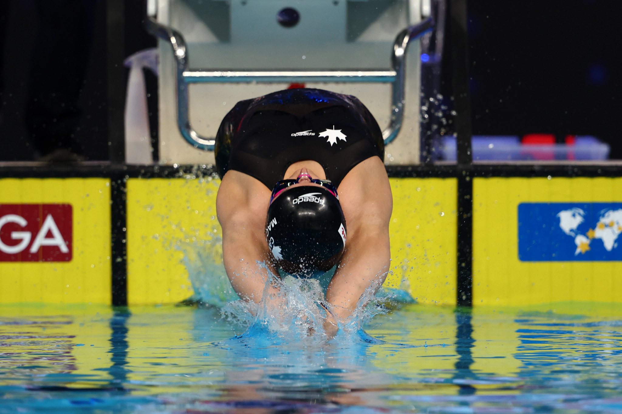 Olympic champion Margaret Mac Neil of Canada was one of the stars on show on day four of the six-day short course swimming event ©Getty Images