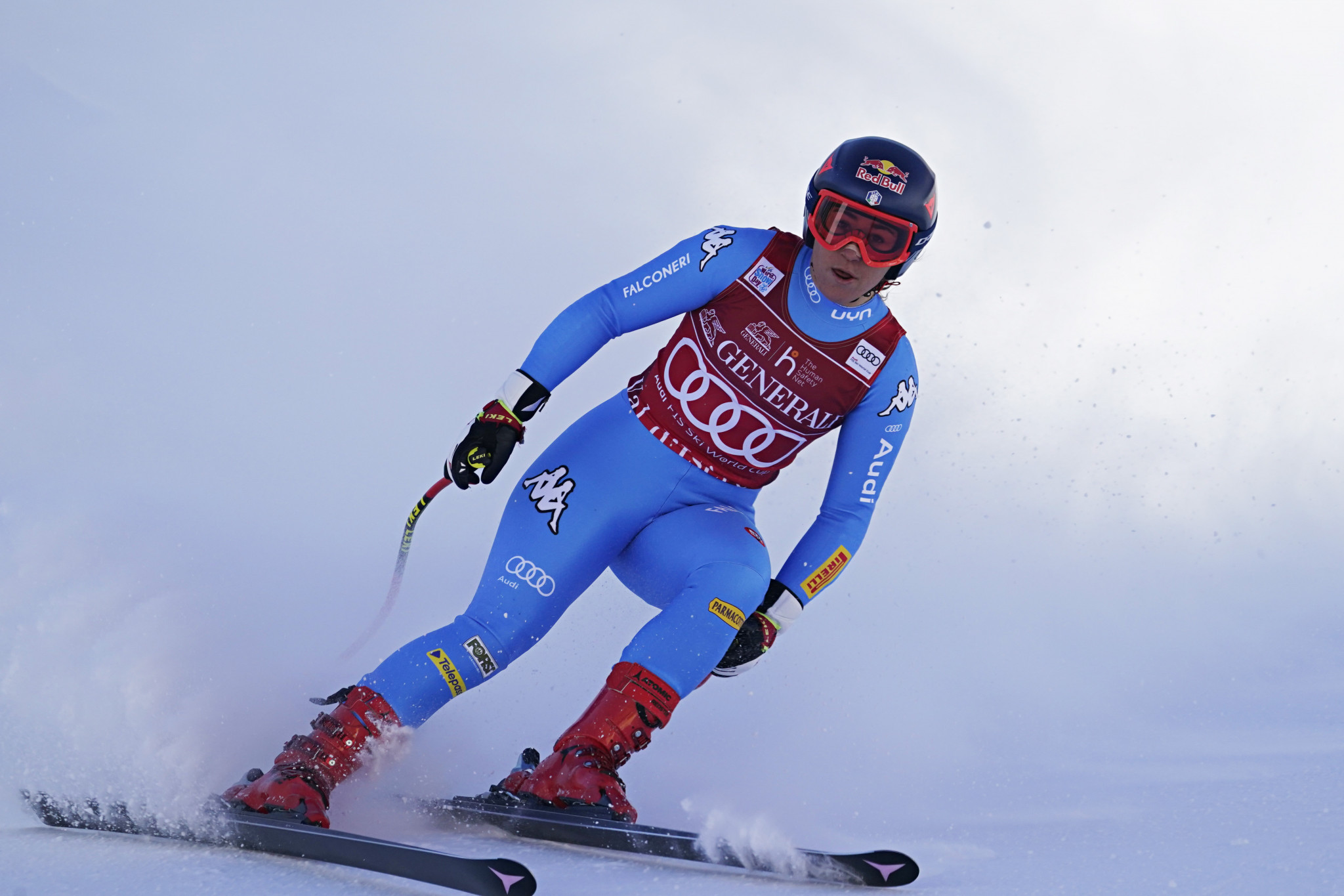 Sofia Goggia of Italy clocked 1min 19.23sec to secure victory in the super-G discipline ©Getty Images