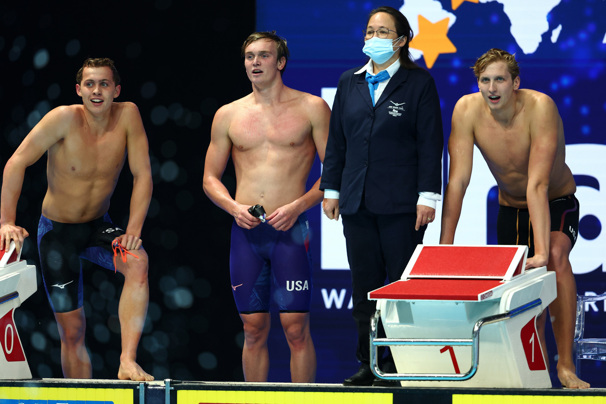 The United States were a class above as they were crowned men's 4x200m freestyle relay champions ©Getty Images