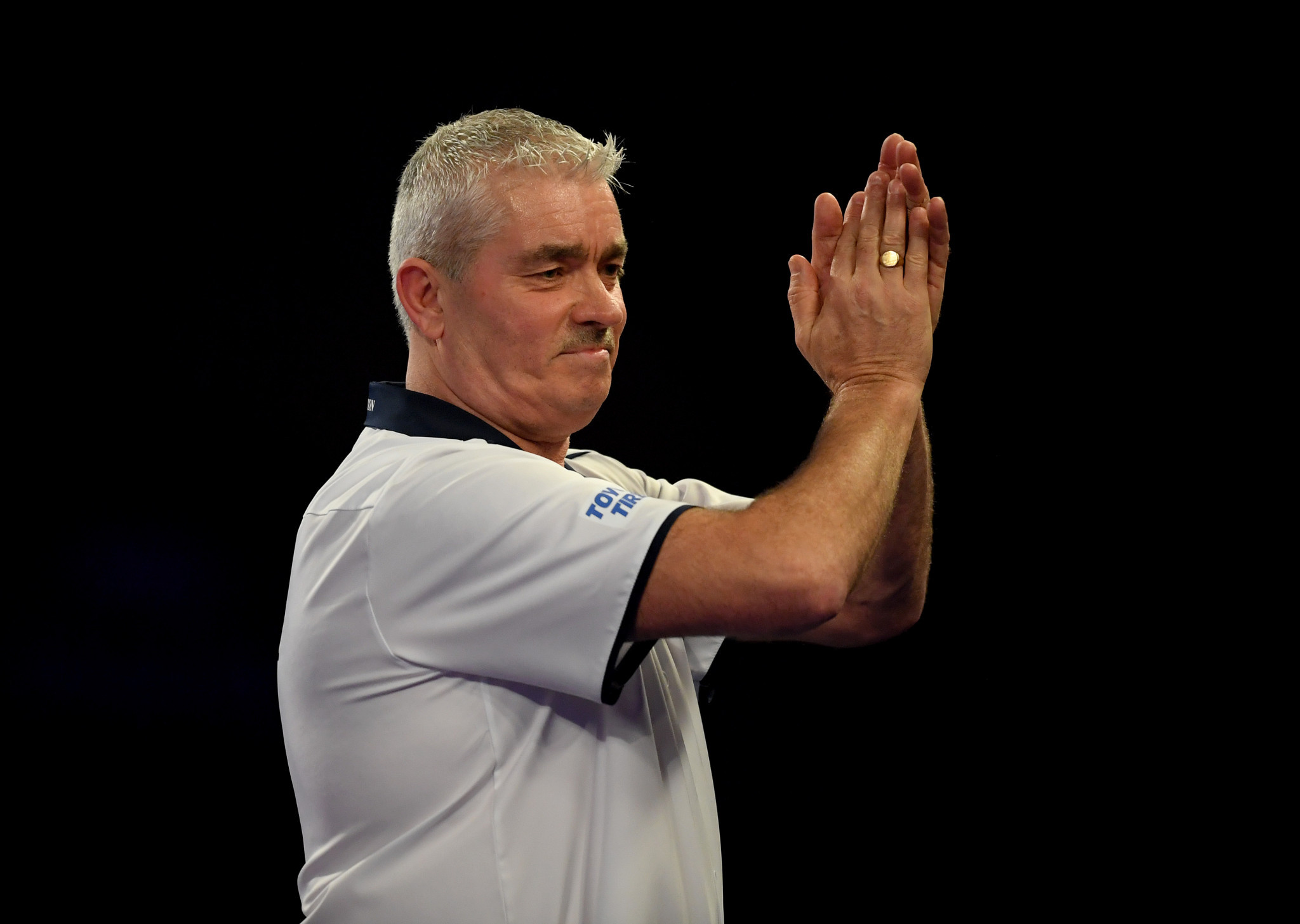 Former world champion Steve Beaton squeezed past Fallon Sherrock in the first round ©Getty Images