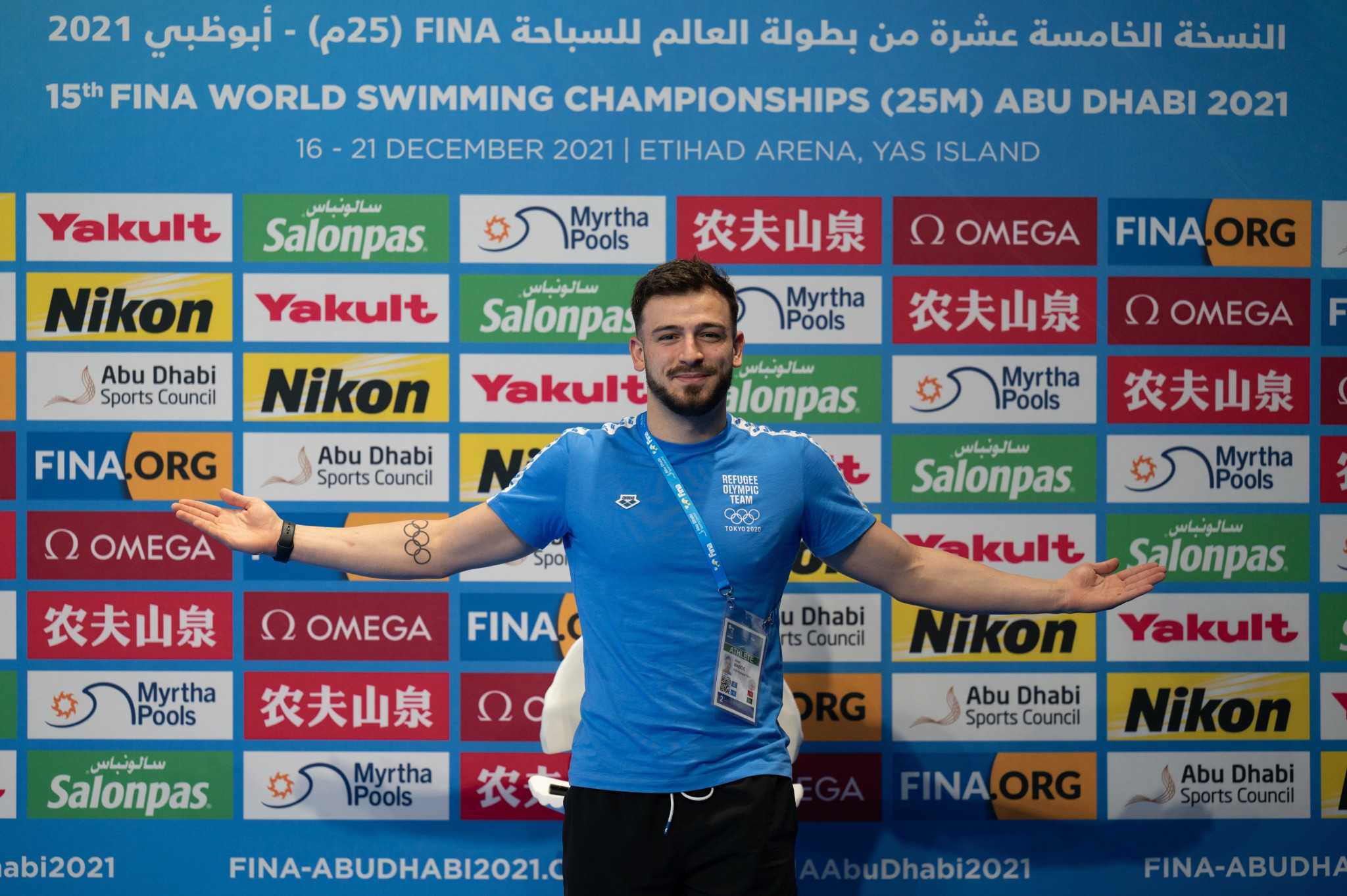 Alaa Maso has been selected to represent the FINA Refugee Team at the World Swimming Championships (25m) ©FINA