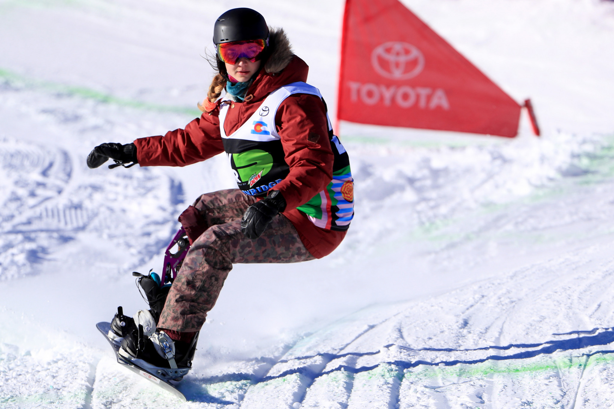 The United States' Brenna Huckaby won both women's SB-LL1 banked slalom World Cups in Austria ©Getty Images