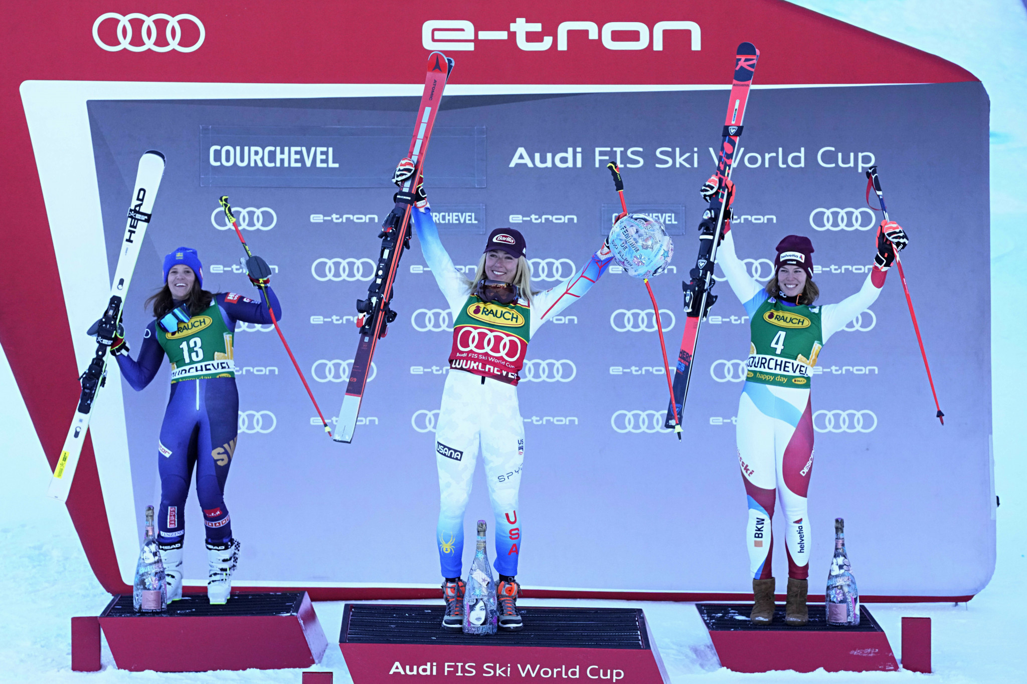 Shiffrin triumphs in first race of Alpine Ski World Cup giant slalom doubleheader