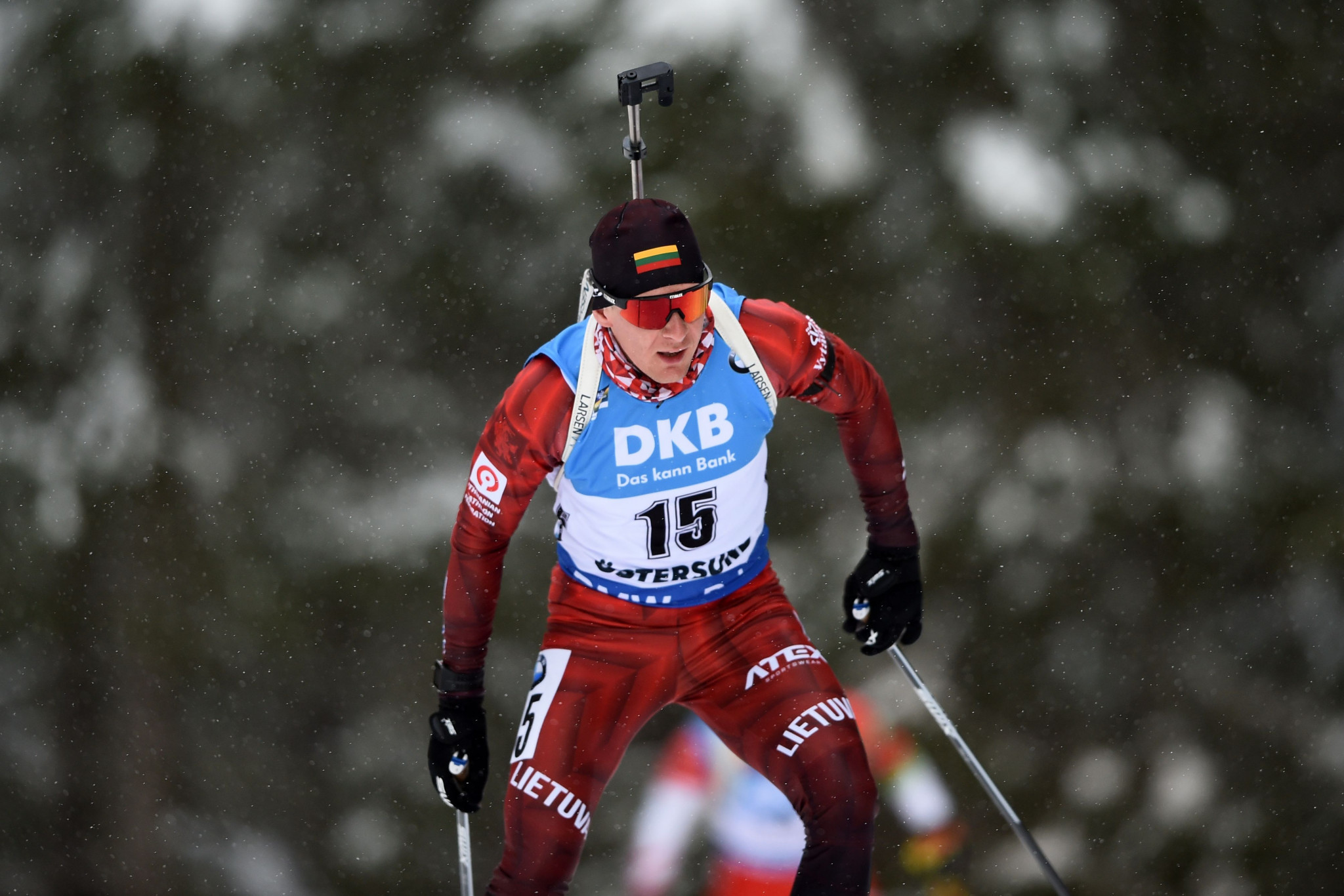 Biathlete Tomas Kaukėnas said a fake letter had been distributed using his name ©Getty Images