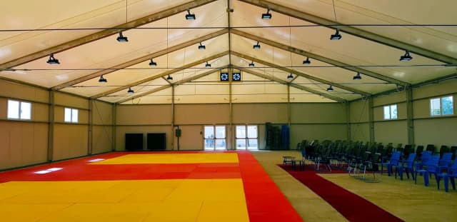 A hall for competition and training is part of the dojo ©IJF
