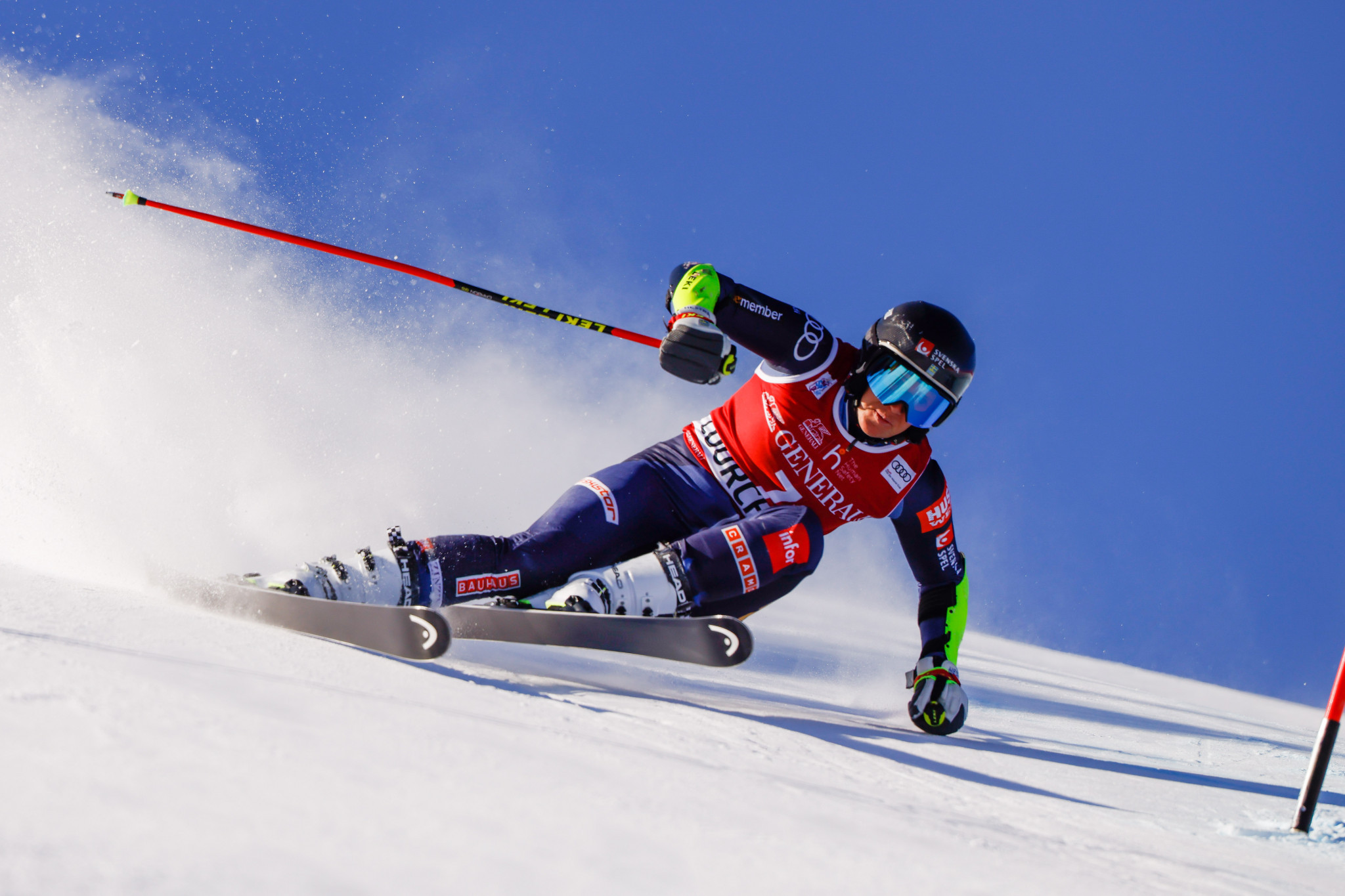 Sweden's Sara Hector leads the FIS Alpine Ski World Cup giant slalom standings by 46 points to America's Mikaela Shiffrin heading into the latest leg in Kronplatz tomorrow ©Getty Images