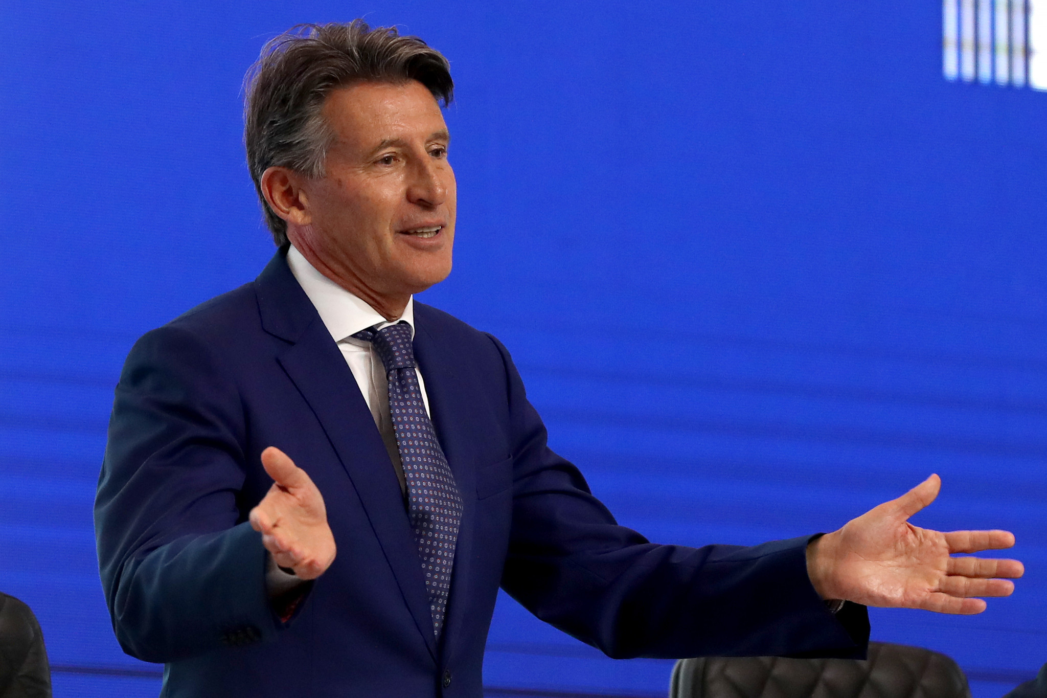 World Athletics President Lord Sebastian Coe said "this is the bid for millions of Chelsea fans around the world" ©Getty Images