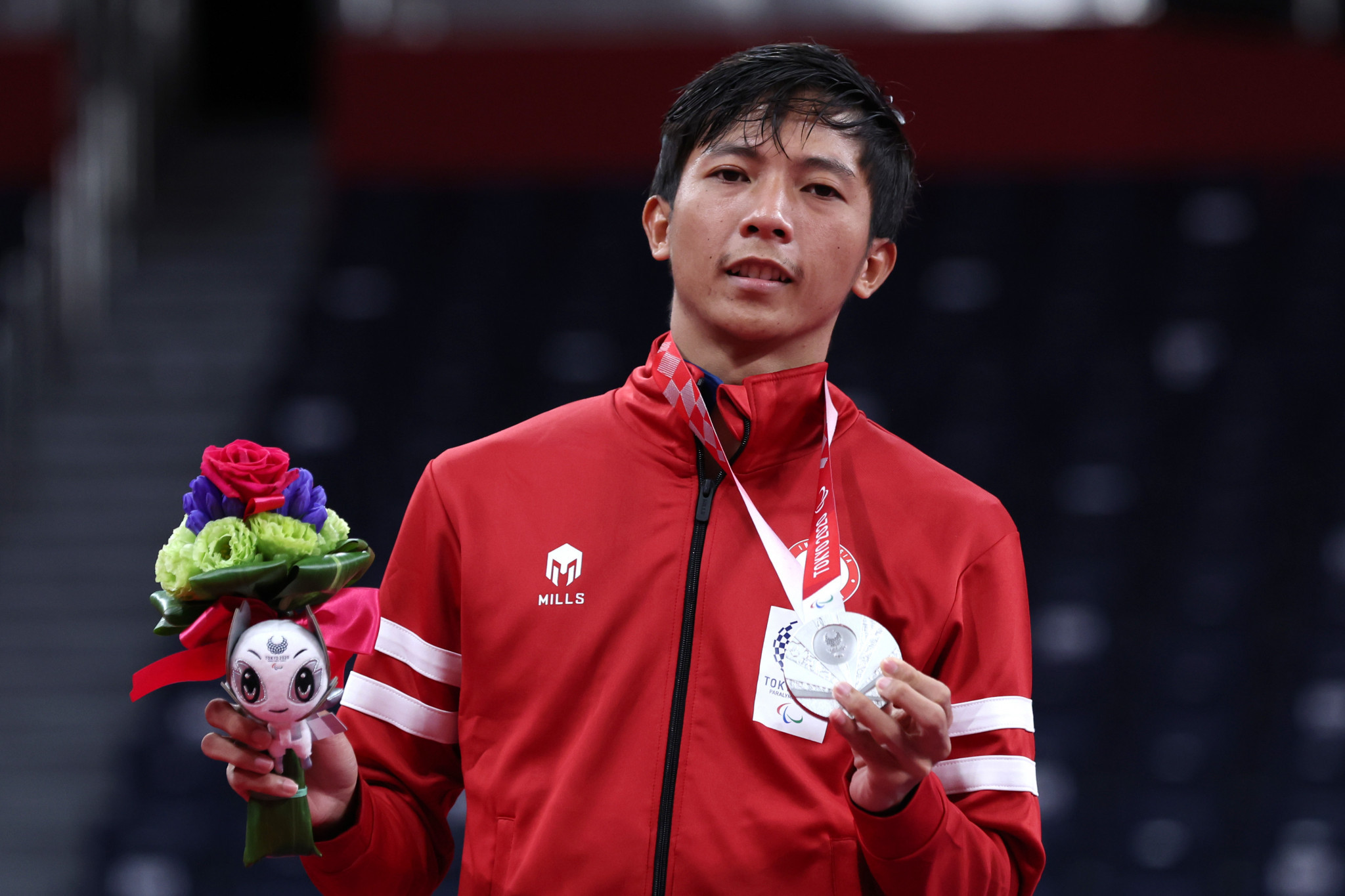 Indonesia's Dheva Anrimusthi lost to Cheah Liek Hou in the Tokyo 2020 Paralympics men's SU5 singles final ©Getty Images