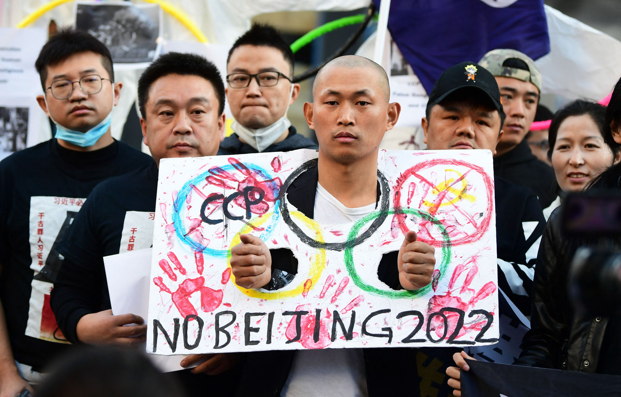 There have been widespread protests against the Beijing 2022 Olympics in the lead up to the Games ©Getty Images