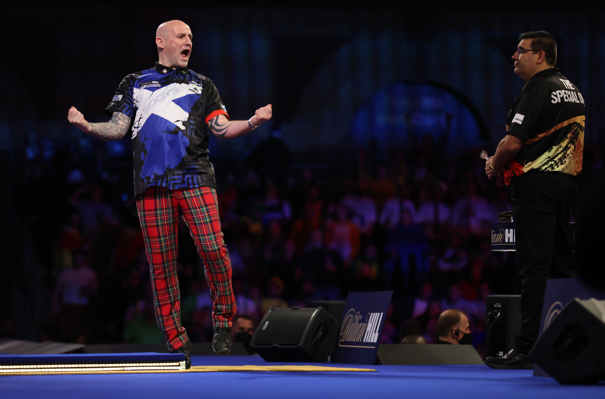 Scotland's Alan Soutar twice came from behind to reach the fourth round of the PDC World Darts Championship, after knocking out seventh seed Jose De Sousa ©Getty Images