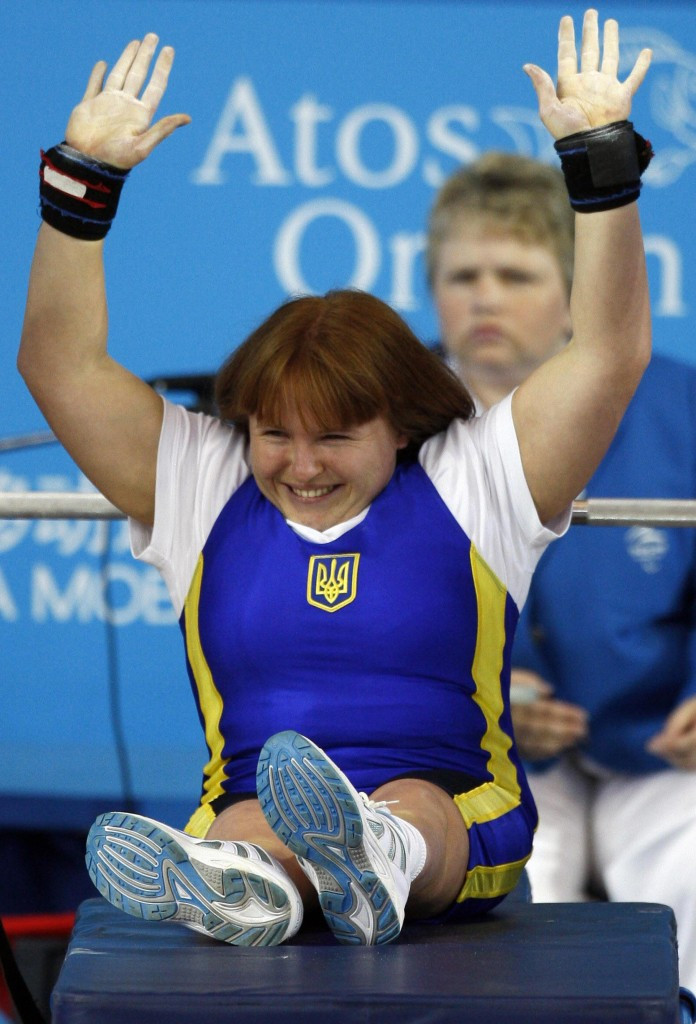 World champion Rayisa Toporkova of Ukraine had to settle for second place in the women's up to 45kg category