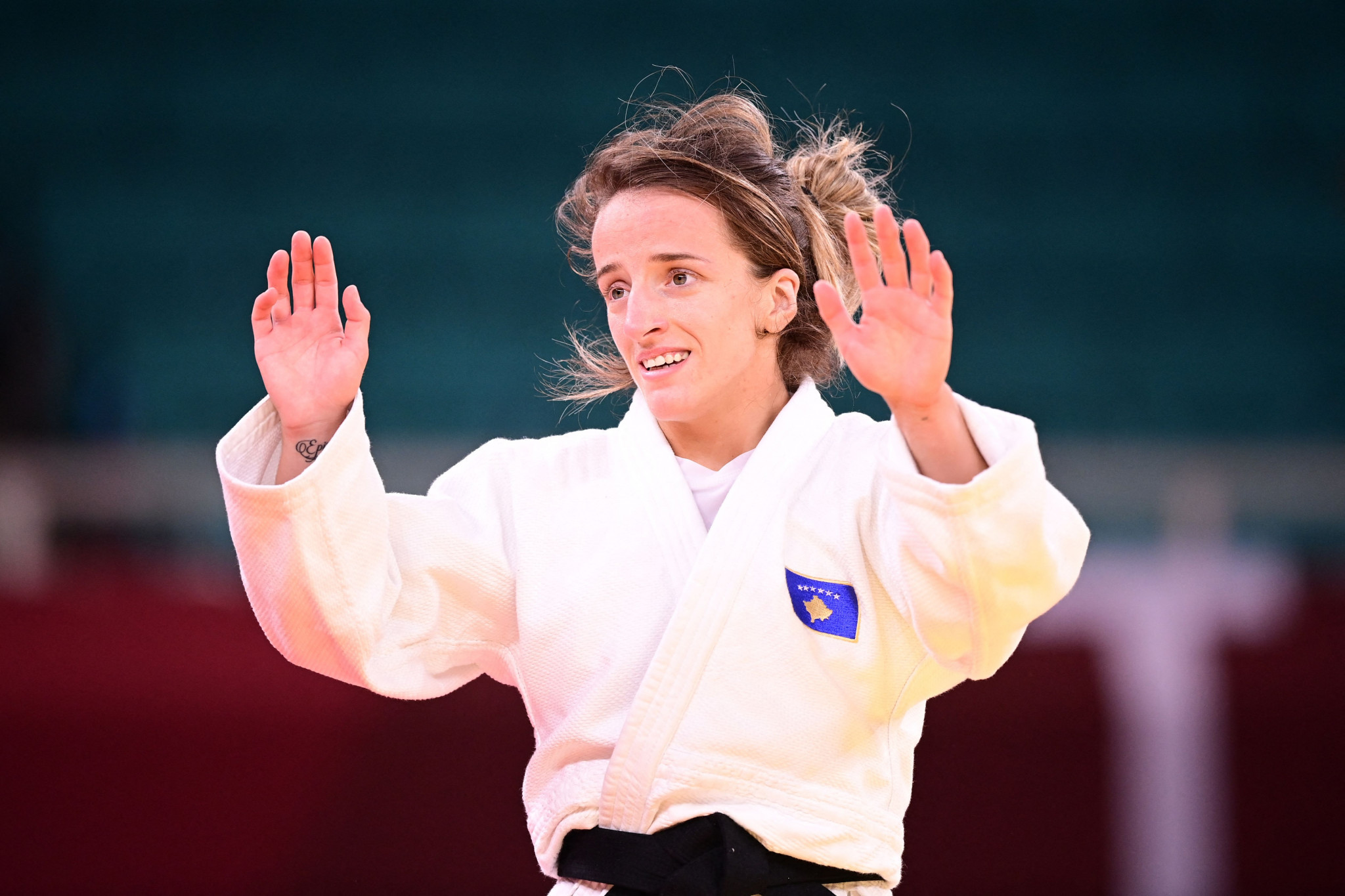 Kosovo's Distria Krasniqi is the women's under-48kg Olympic and European champion, and the world number one ©Getty Images