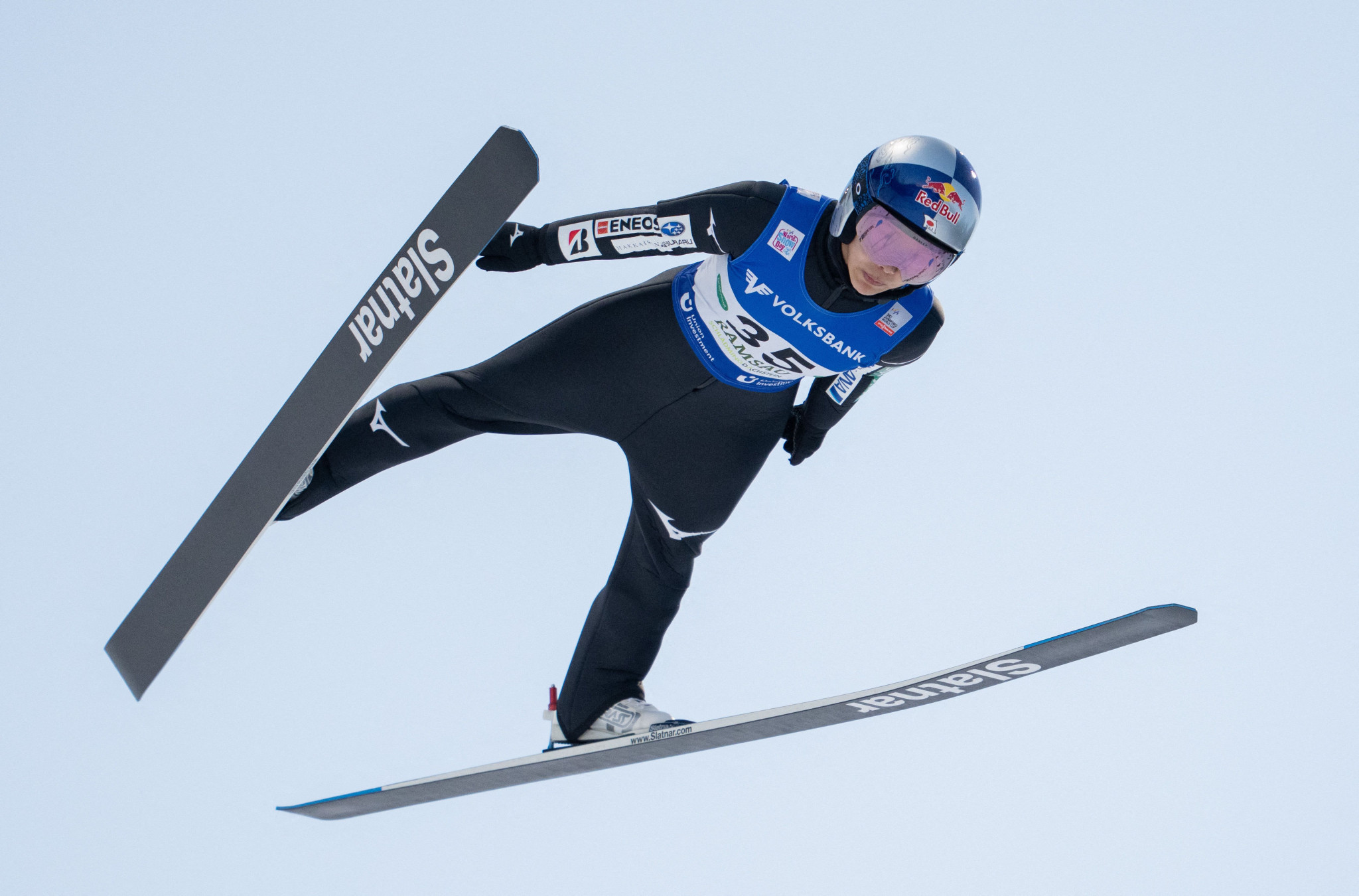 Sara Takanashi won her first FIS Ski Jumping World Cup event of the season ©Getty Images