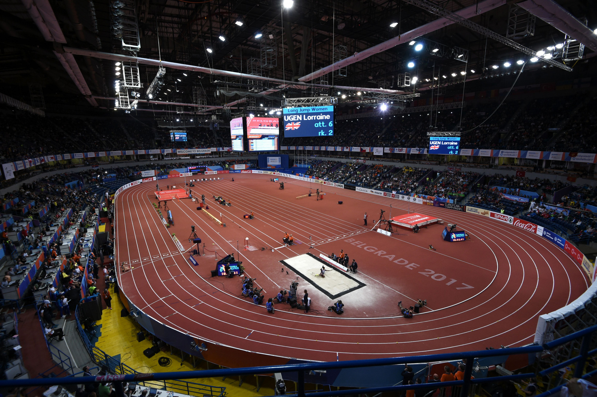 The Štark Arena in Belgrade is set to host the World Athletics Indoor Championships from March 18 to 20 ©Getty Images