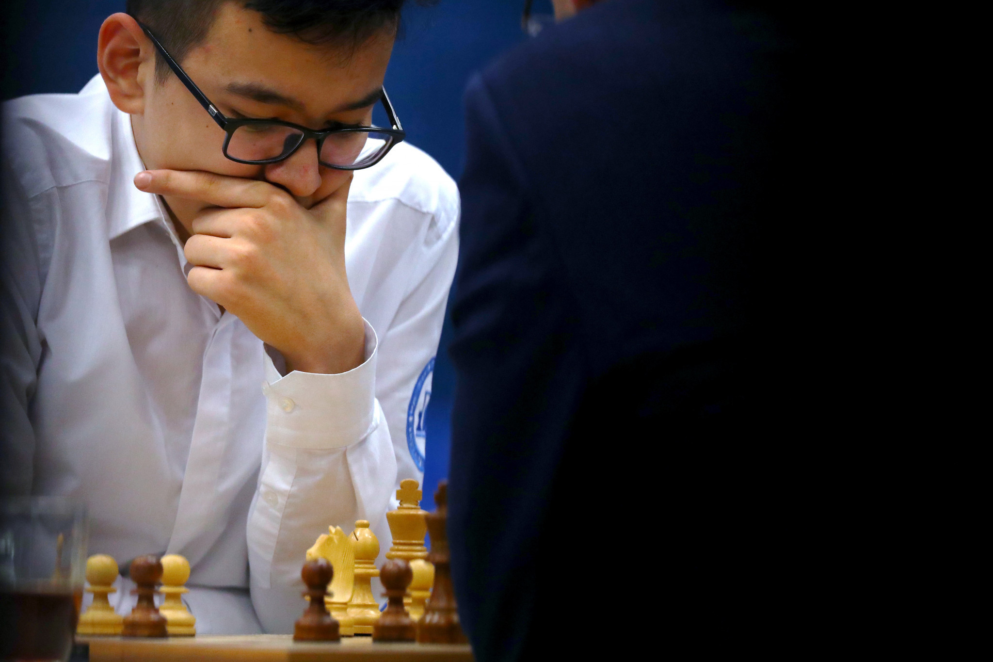 Nodirbek Abdusattorov of Uzbekistan clinched the men's rapid chess world title in Warsaw ©Getty Images