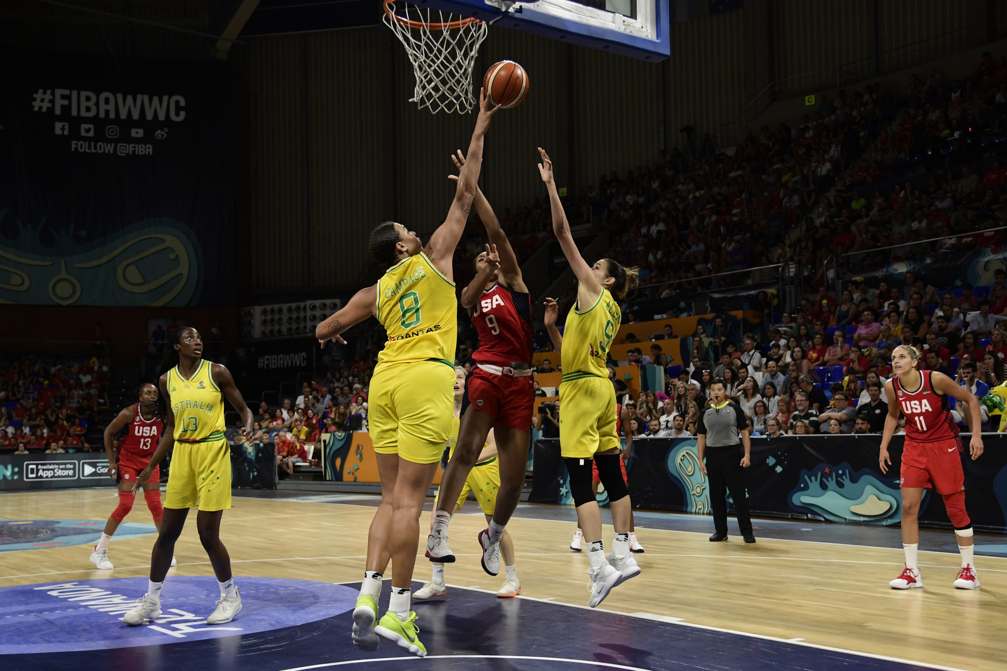 The United States beat Australia in the final of the last Women's Basketball World Cup in 2018 ©Getty Images