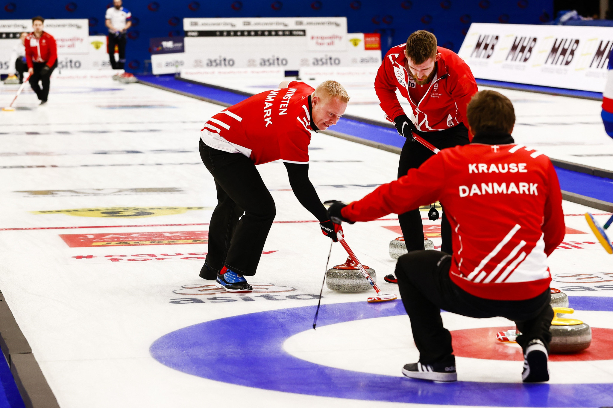 Denmark claimed the last available place in the men's curling tournament with victory over the Czech Republic last month ©Getty Images