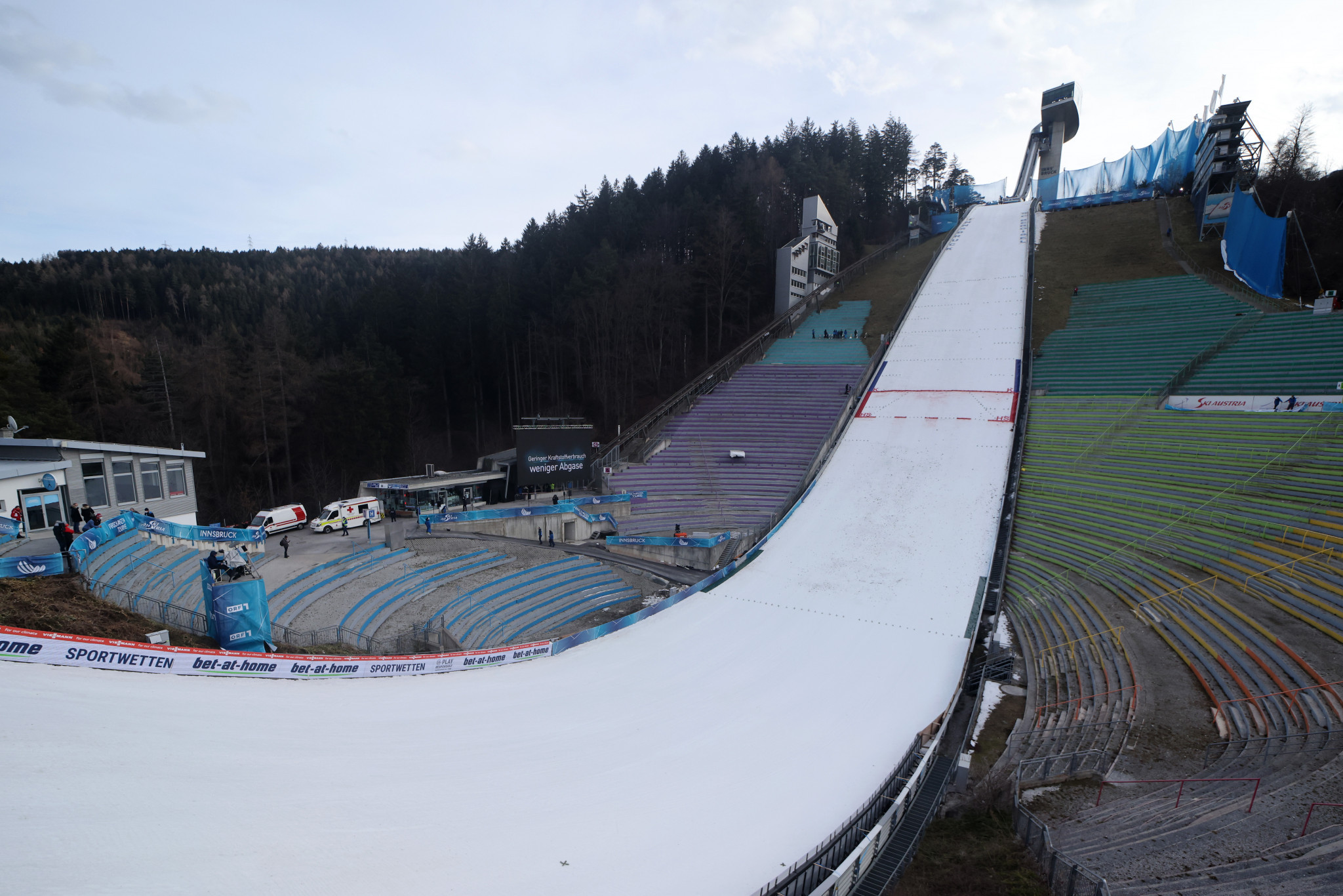 The Ski Jumping World Cup in Innsbruck was cancelled due to high winds ©Getty Images