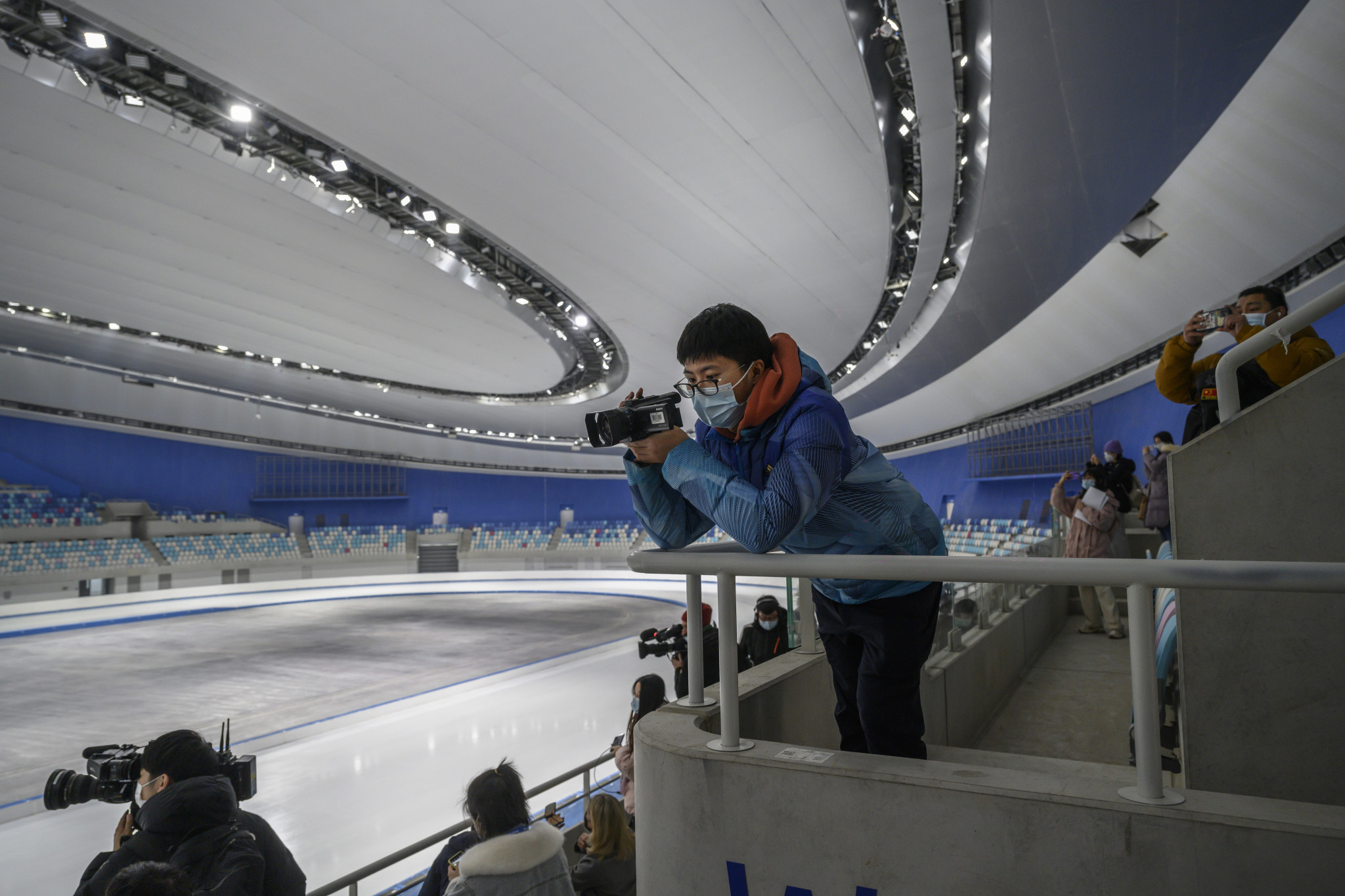 The National Speed Skating Oval was among the venues visited by Chinese President Xi Jinping during his tour ©Getty Images