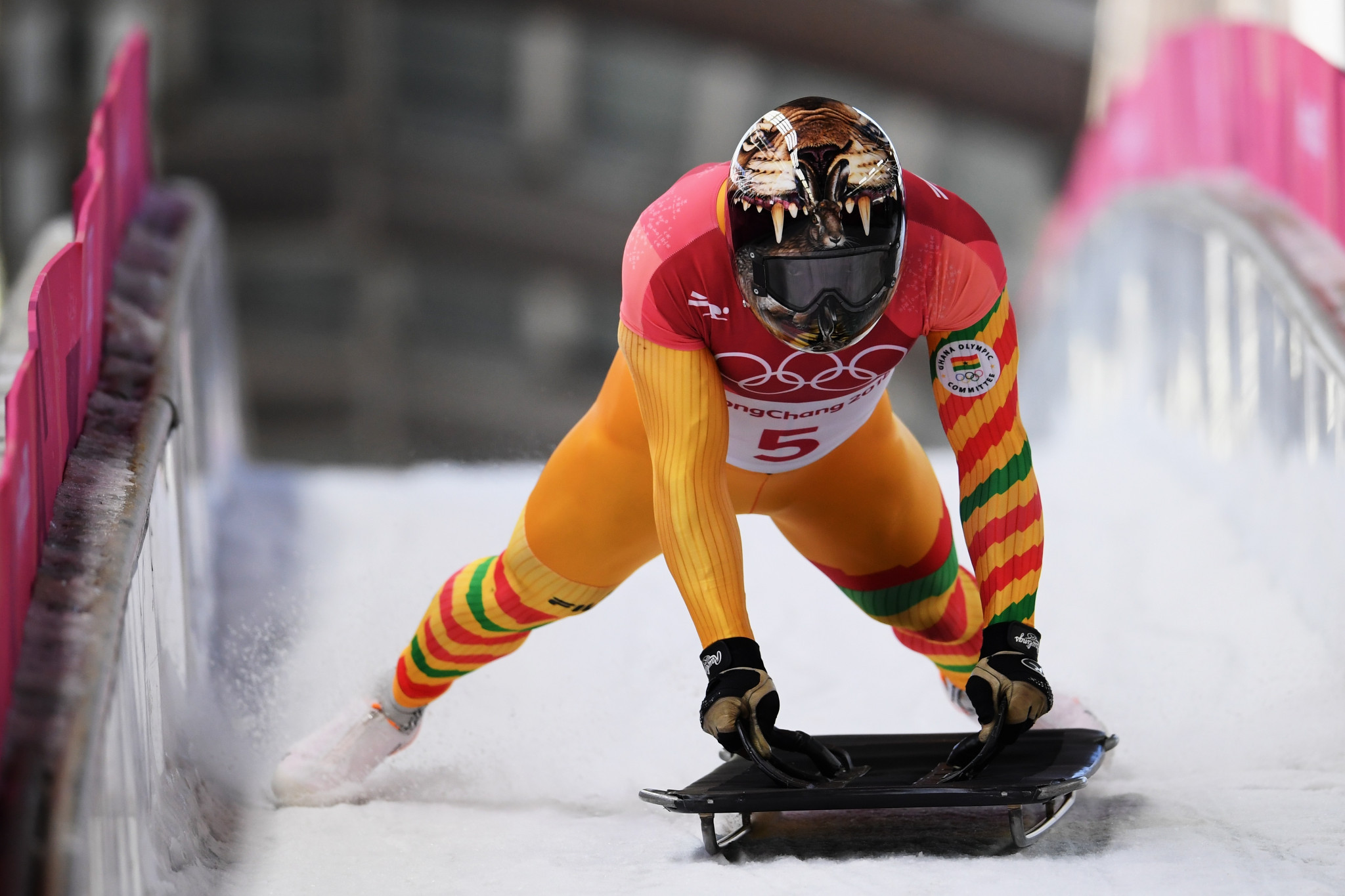 Akwasi Frimpong was hoping to represent Ghana in the men's skeleton competition at the Beijing 2022 Winter Olympics ©Getty Images