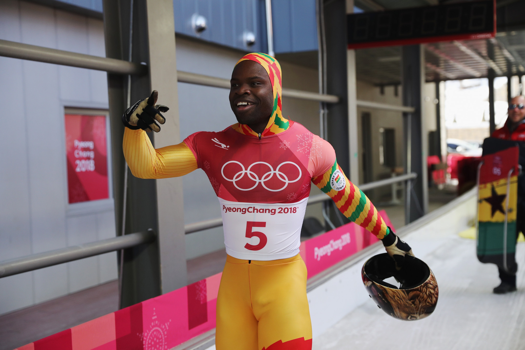 Akwasi Frimpong says he feels like Africans "don’t belong" at the Winter Olympics ©Getty Images