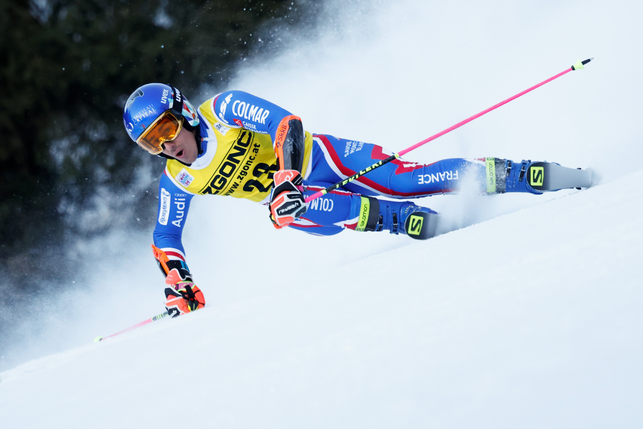 France's Victor Muffat-Jeandet suffered a broken ankle at the Alpine Ski World Cup in Zagreb ©Getty Images