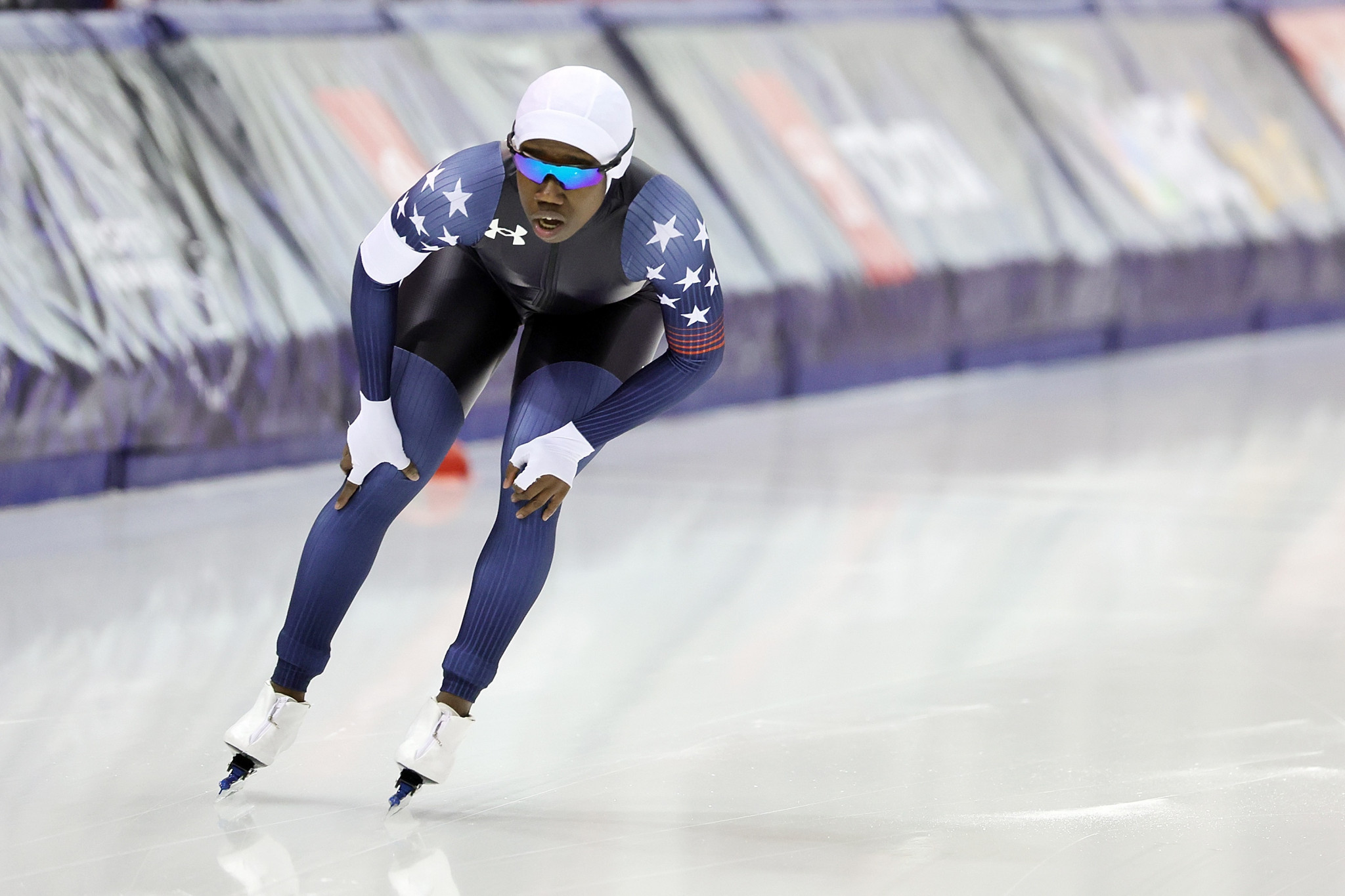 Erin Jackson's place at Beijing 2022 is in serious doubt after she finished third in the US Olympic trials ©Getty Images