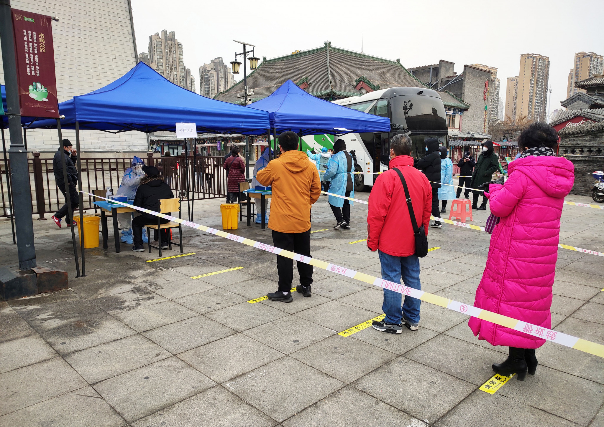 Mass testing underway in Chinese city close to Beijing after COVID-19 outbreak
