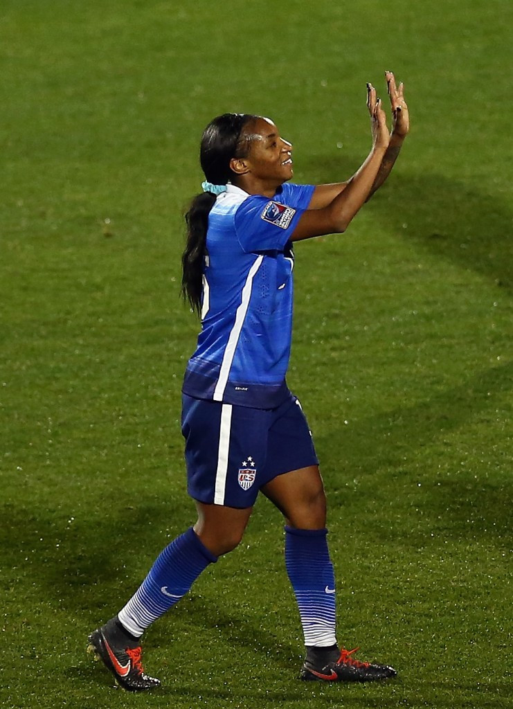 Crystal Dunn scored five times as the US thrashed Puerto Rico