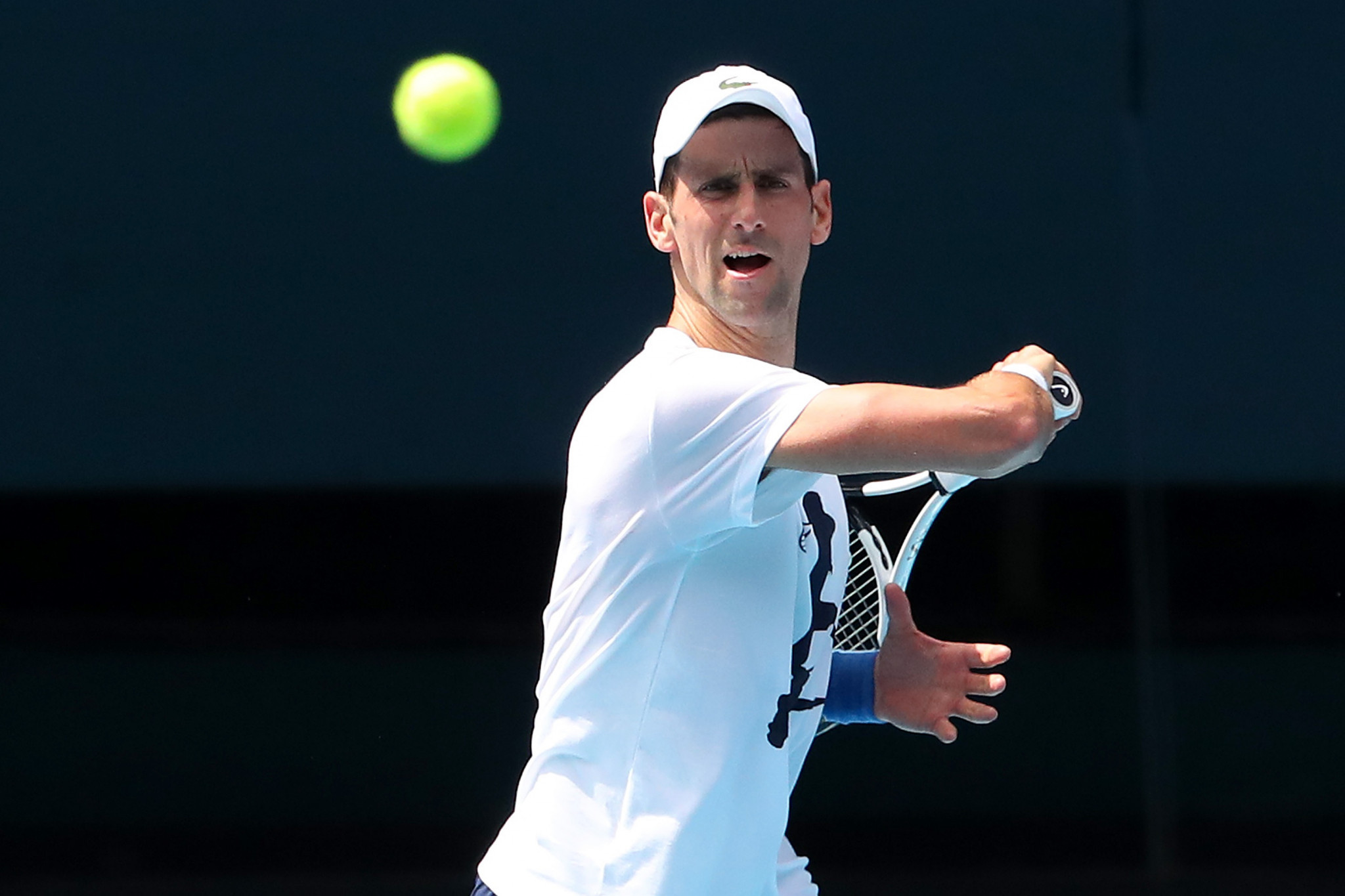 Novak Djokovic has been accused of incorrectly filling out his Australia Travel Declaration form ©Getty Images