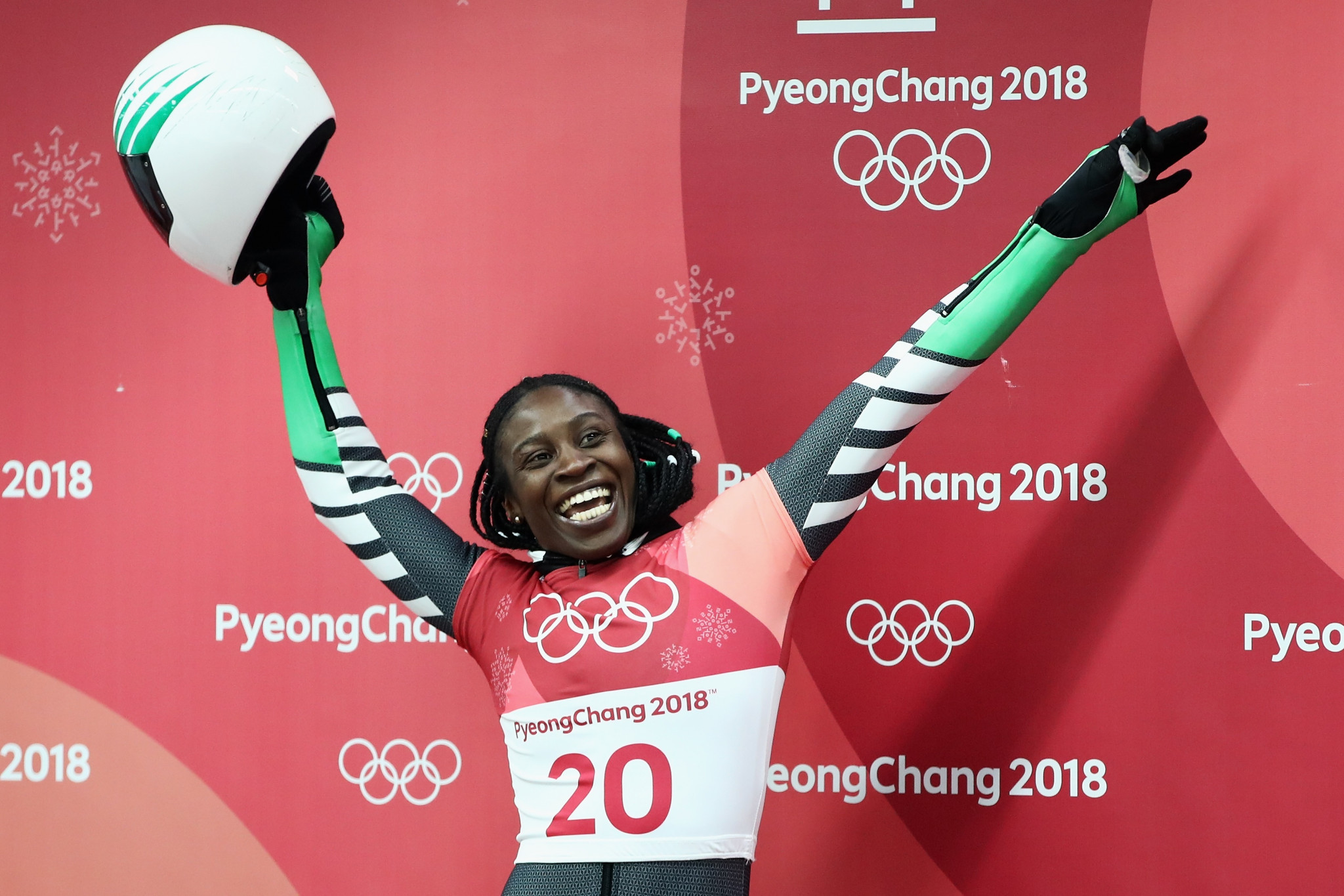 Simidele Adeagbo represented Nigeria in the women's skeleton at the Pyeongchang 2018 Winter Olympics ©Getty Images