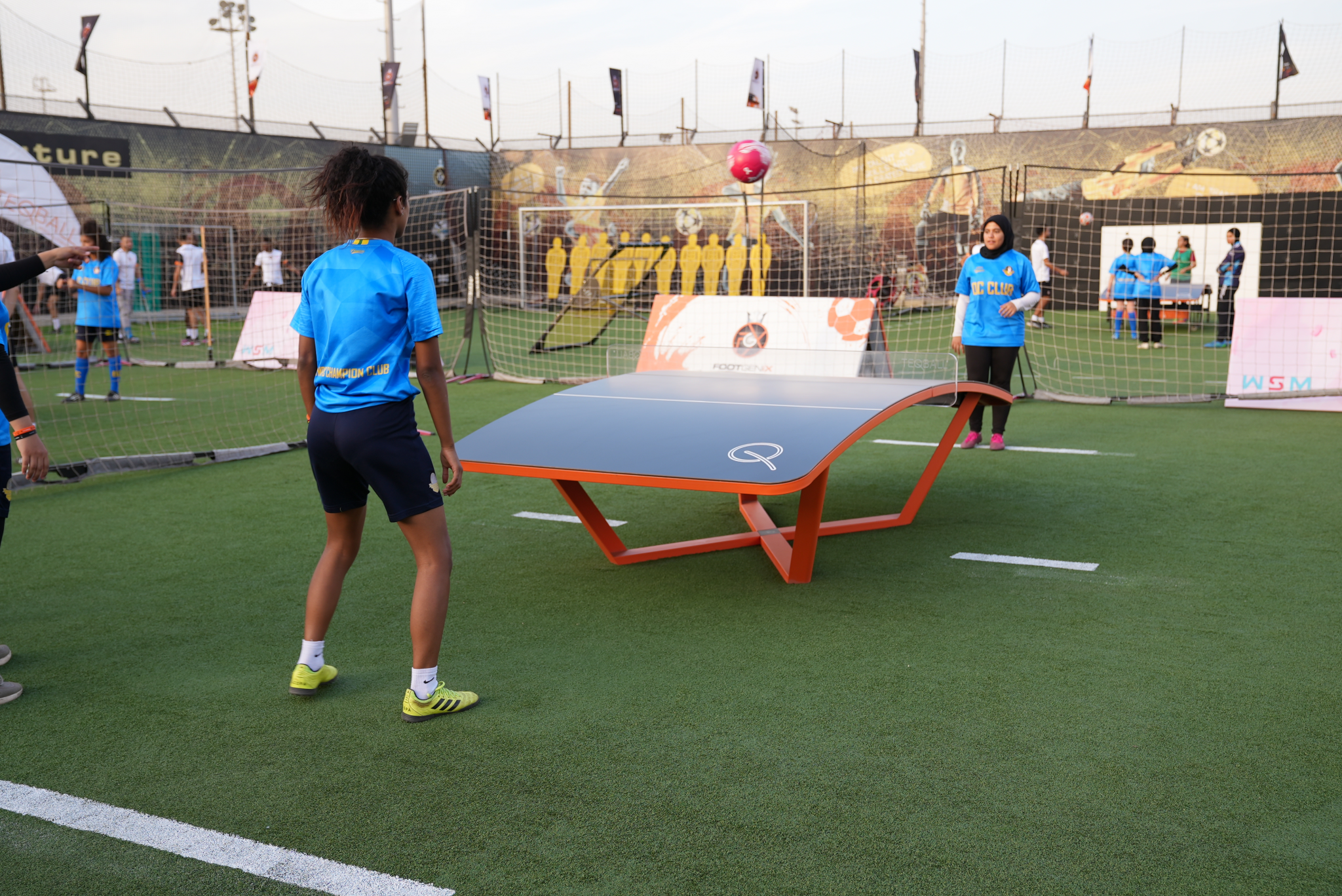 A teqball tournament was held in Cairo to raise money for the Baheya Foundation ©FITEQ