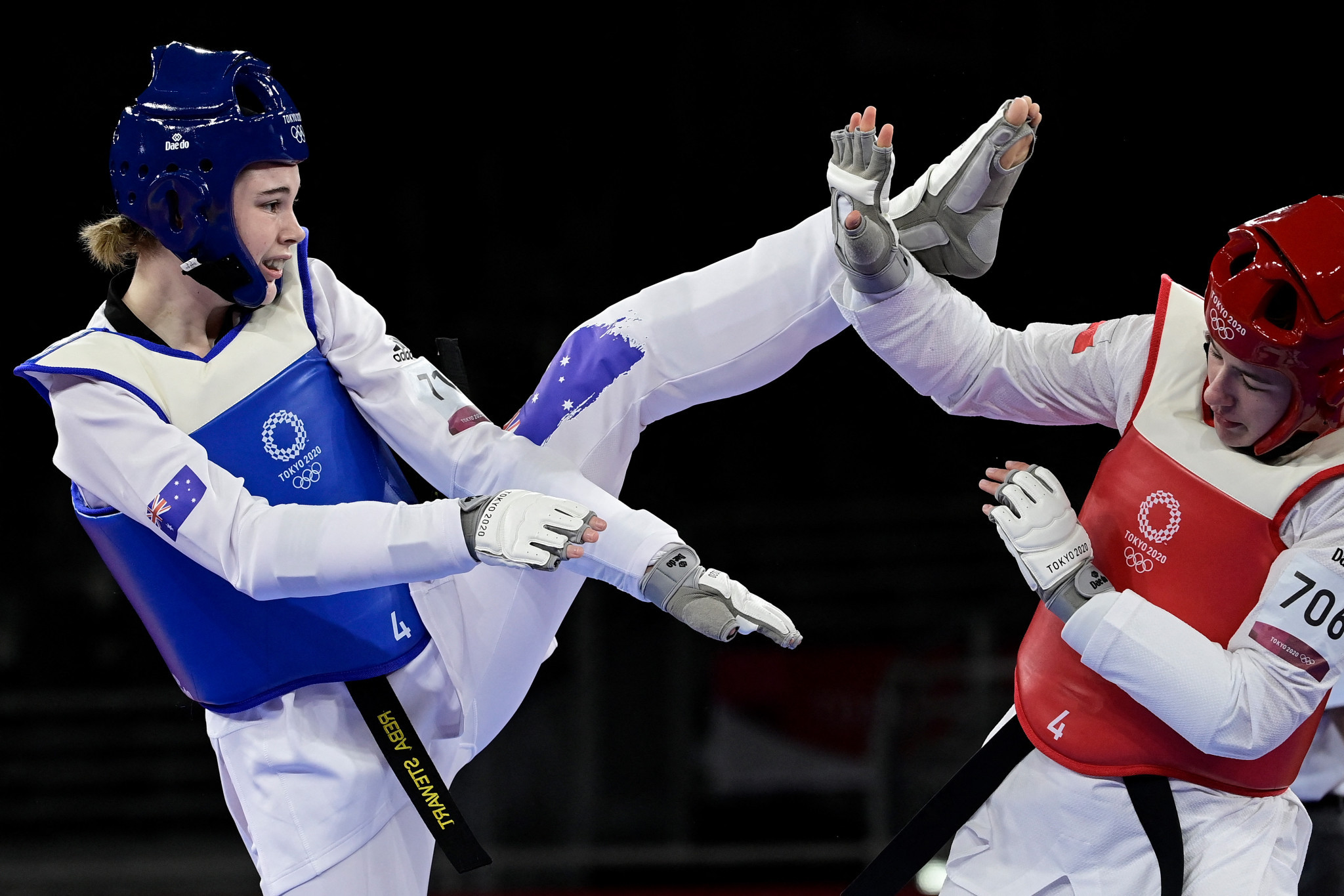 Reba Stewart was one of the four Australian taekwondo athletes to appear at Tokyo 2020 ©Getty Images