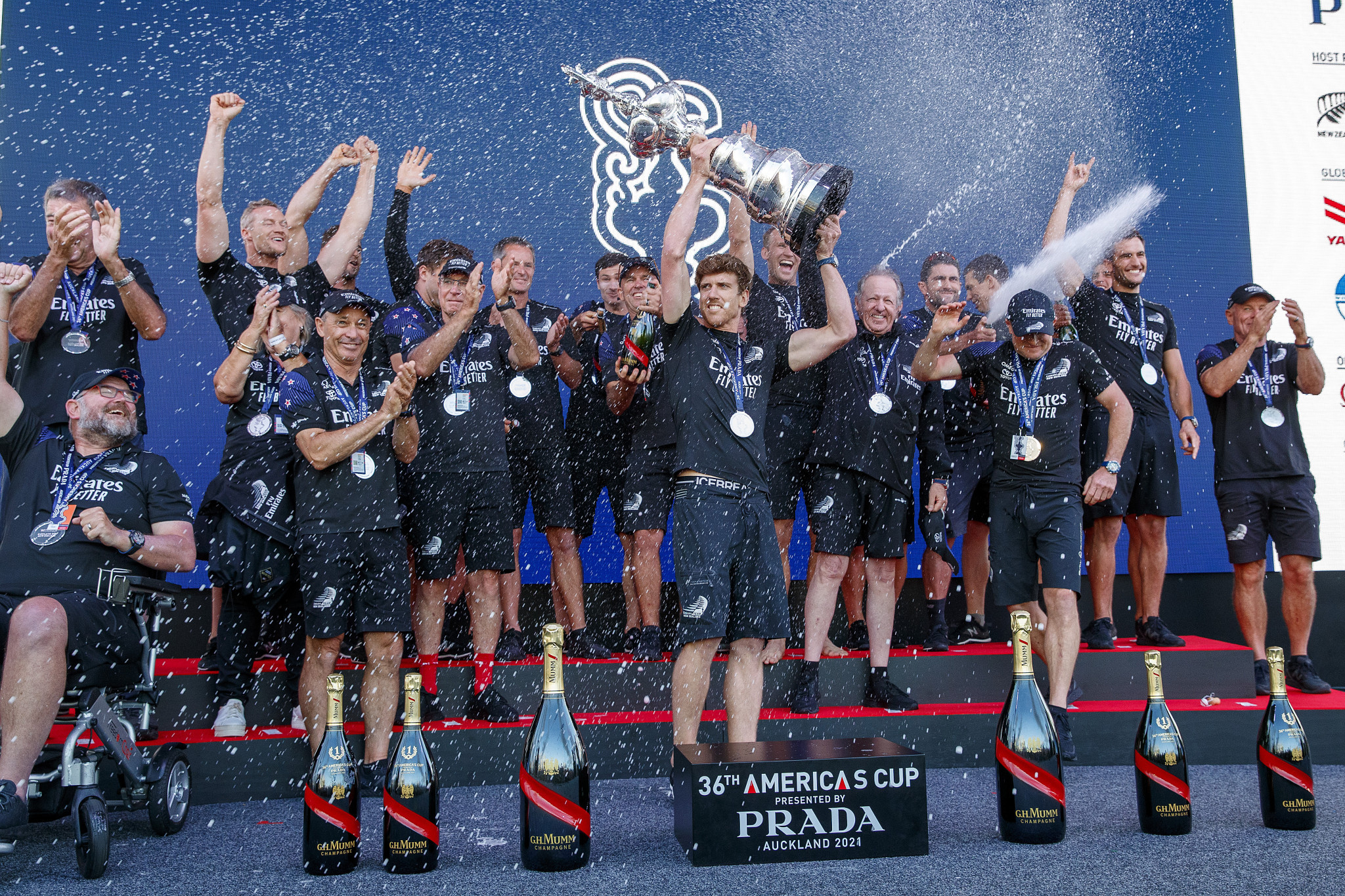 Emirates Team New Zealand retained the America's Cup in March last year ©Getty Images