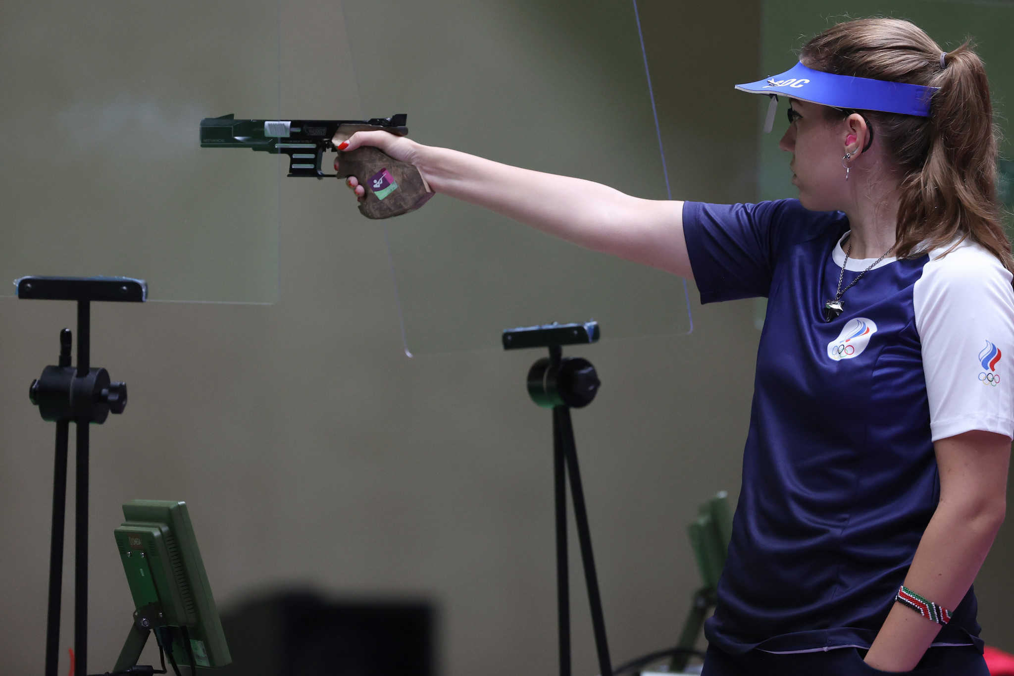Double Olympic champion Vitalina Batsarashkina helped Russia to win the women's team air pistol event at the ISSF 10m Grand Prix in Ruše ©Getty Images