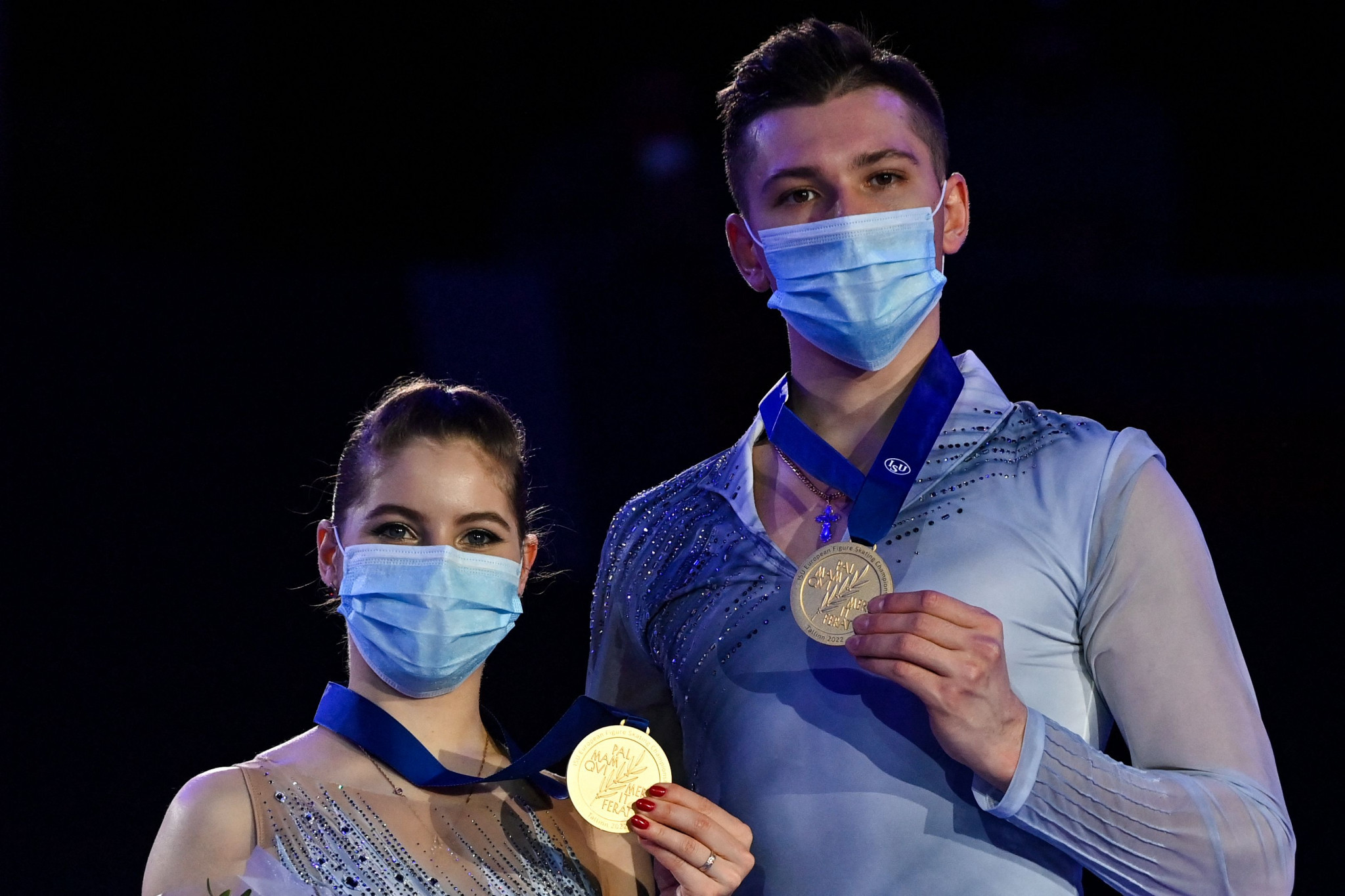 Mishina and Galliamov take pairs titles at European Figure Skating