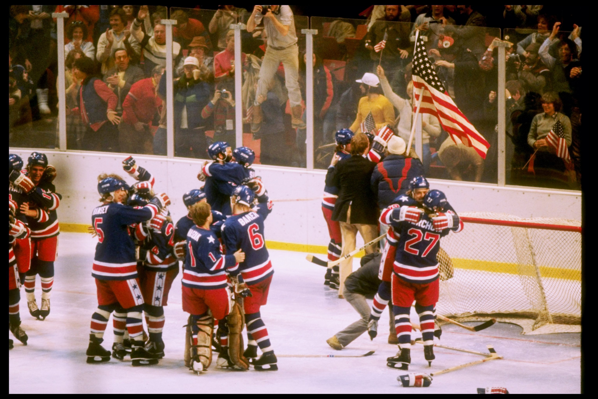 The youthful squad has evoked memories of the "Miracle on Ice" side from Lake Placid 1980 ©Getty Images