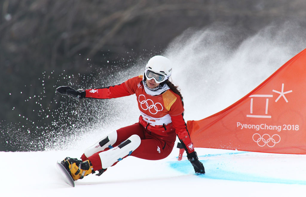 Aleksandra Krol of Poland claimed the first Snowboard World Cup victory of her career ©Getty Images