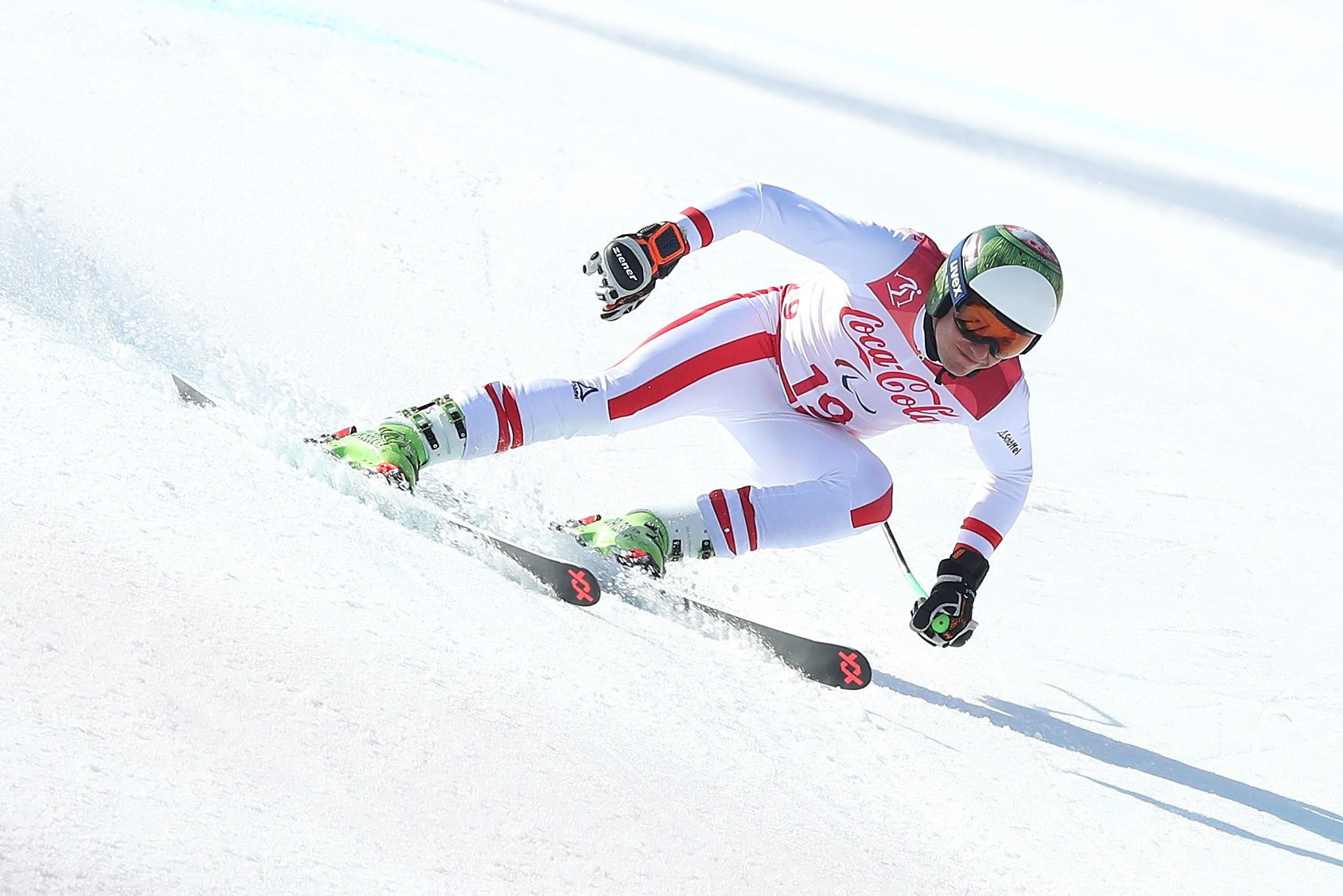 Markus Salcher took two golds in the downhill and super-G in Lillehammer ©Getty Images