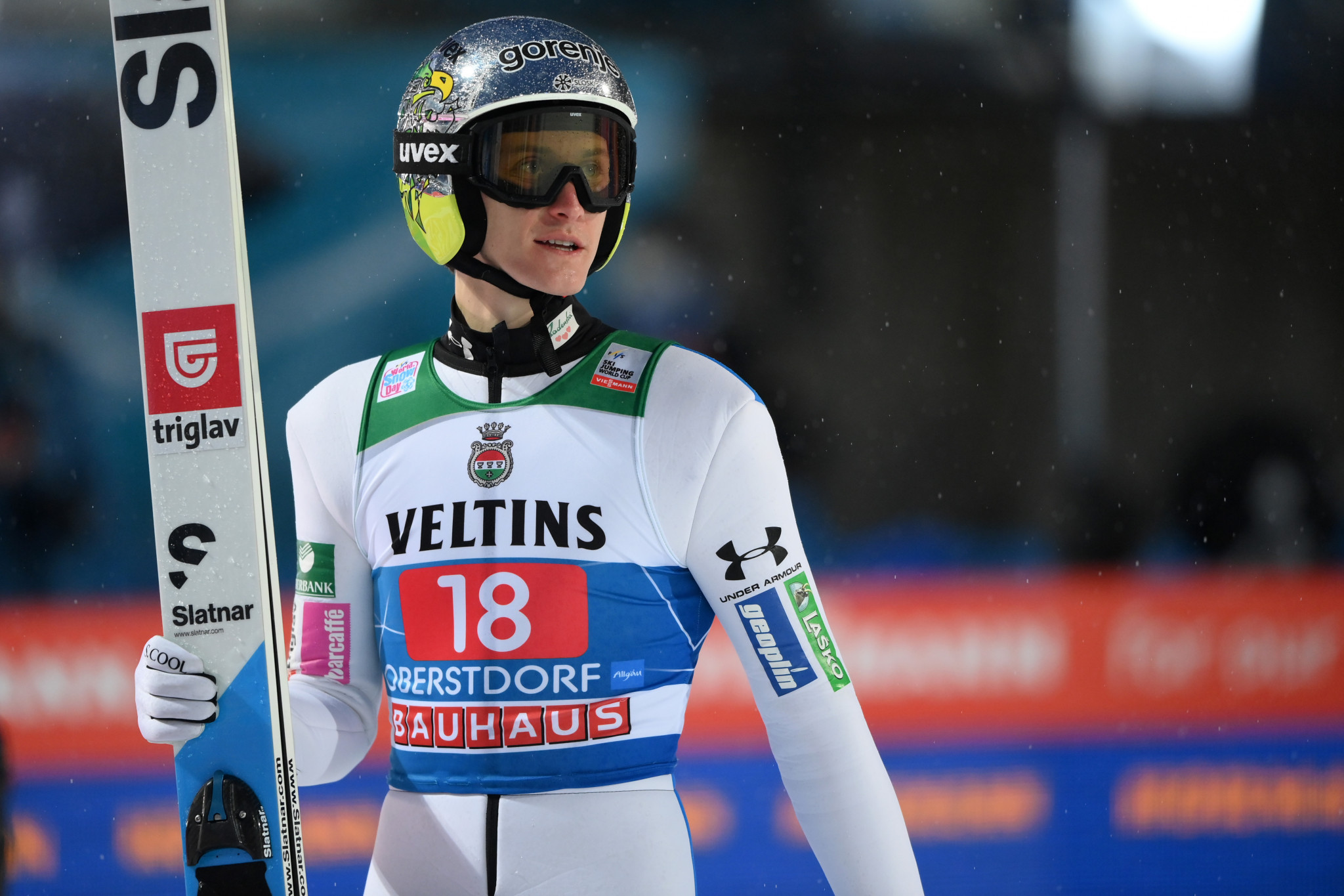 Peter Prevc helped Slovenia to win the men's team event at the Ski Jumping World Cup in Zakopane ©Getty Images