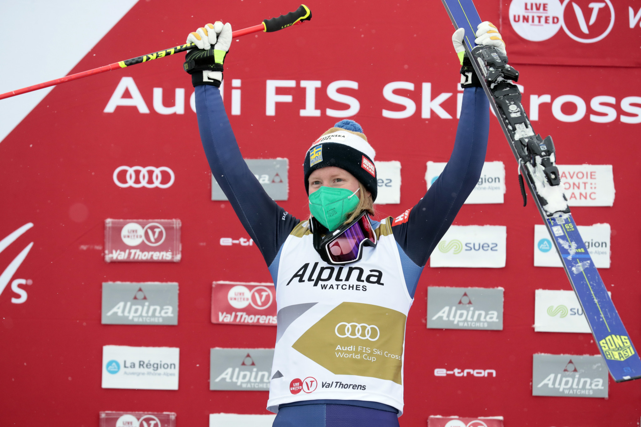 Sandra Näslund was dominant again for a seventh World Cup victory of the season ©Getty Images