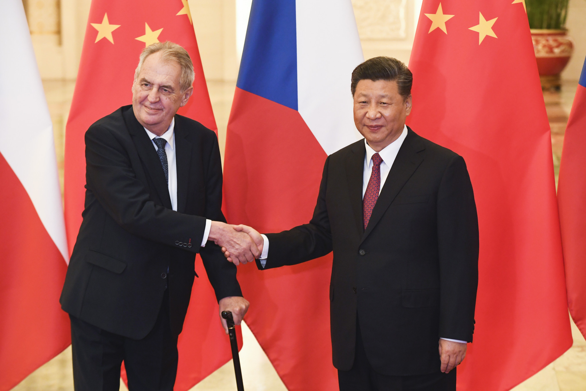 Czech Republic President Miloš Zeman, left and pictured with Chinese counterpart Xi Jinping in 2019, has long made efforts to forge closer ties between the two nations ©Getty Images