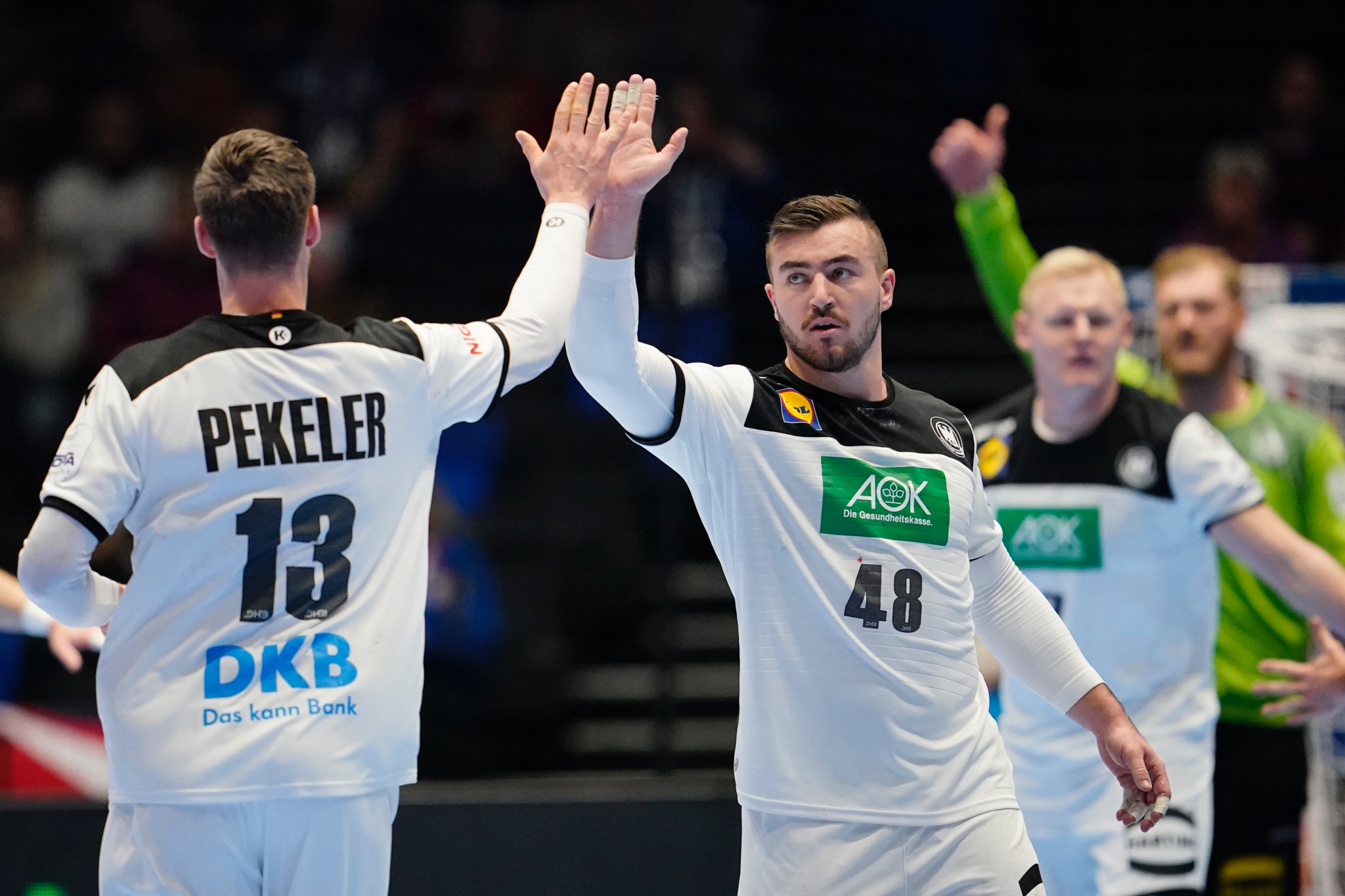 Germany secured their place in the men's European Handball Championship main round after winning a second successive preliminary round match today ©Getty Images