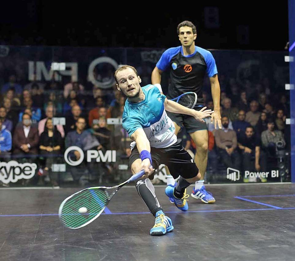 France's Gregory Gaultier beat Egypt's Omar Masaad in the final of last year's PSA Men's World Championship
