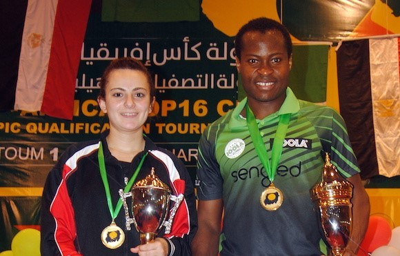 Nigeria's Quadri Aruna and Egypt's Dina Meshref emerged victorious at the ITTF-Africa Top 16 Cup in Sudan’s capital Khartoum ©ITTF