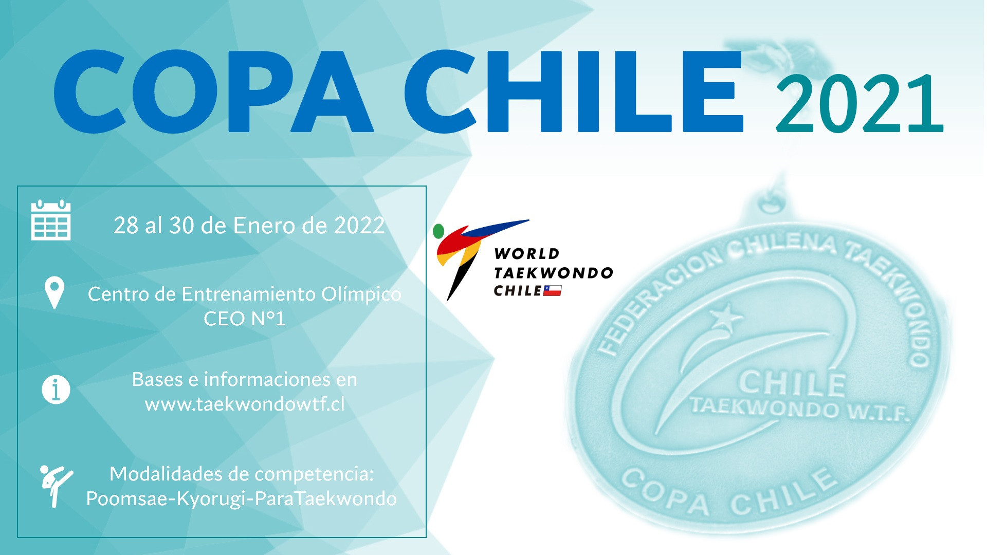 Copa Chile taekwondo tournament confirmed for Santiago