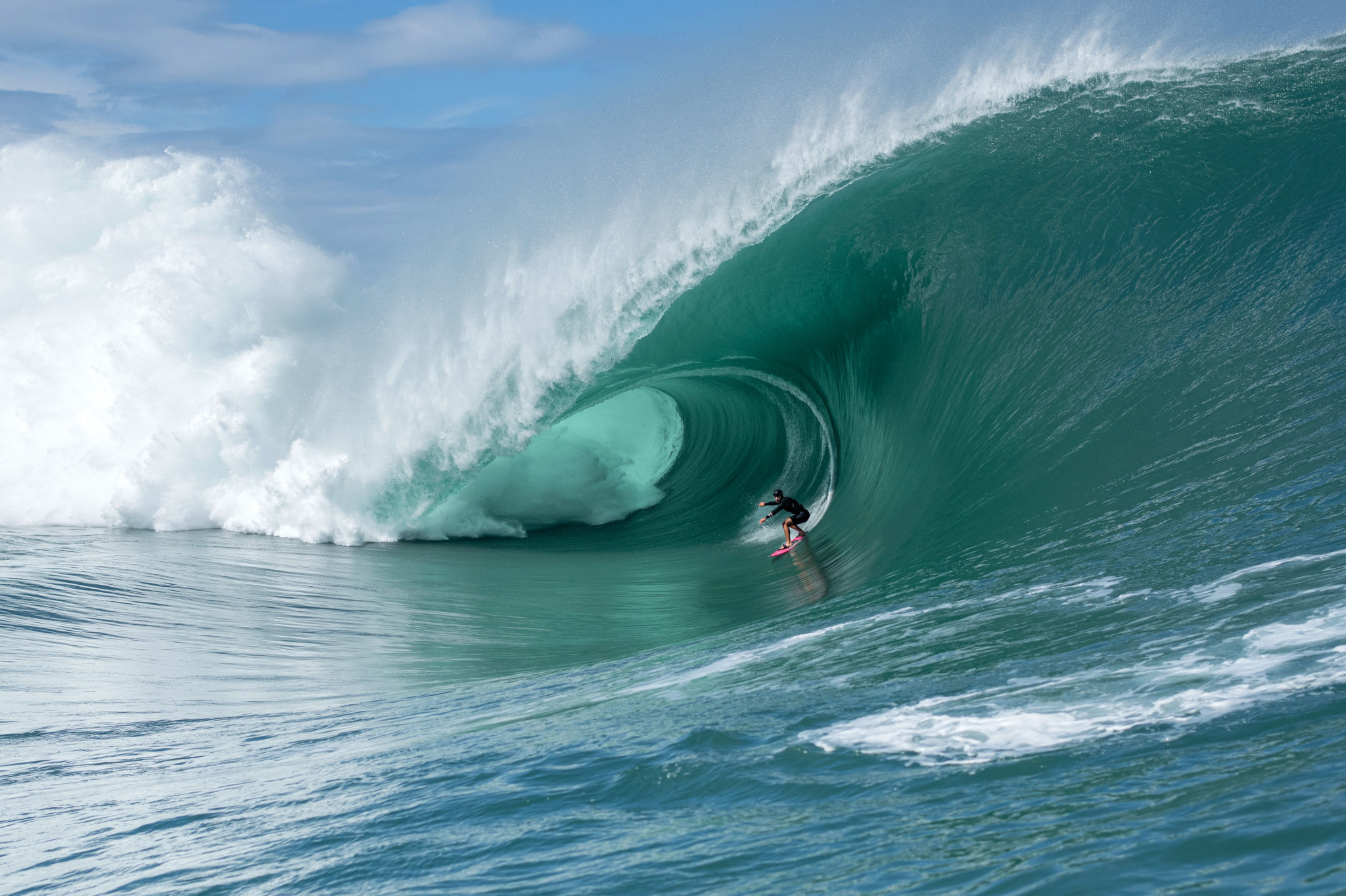 Tahiti's Teahupo'o wave is due to host the Paris 2024 Olympic surfing competition ©Getty Images
