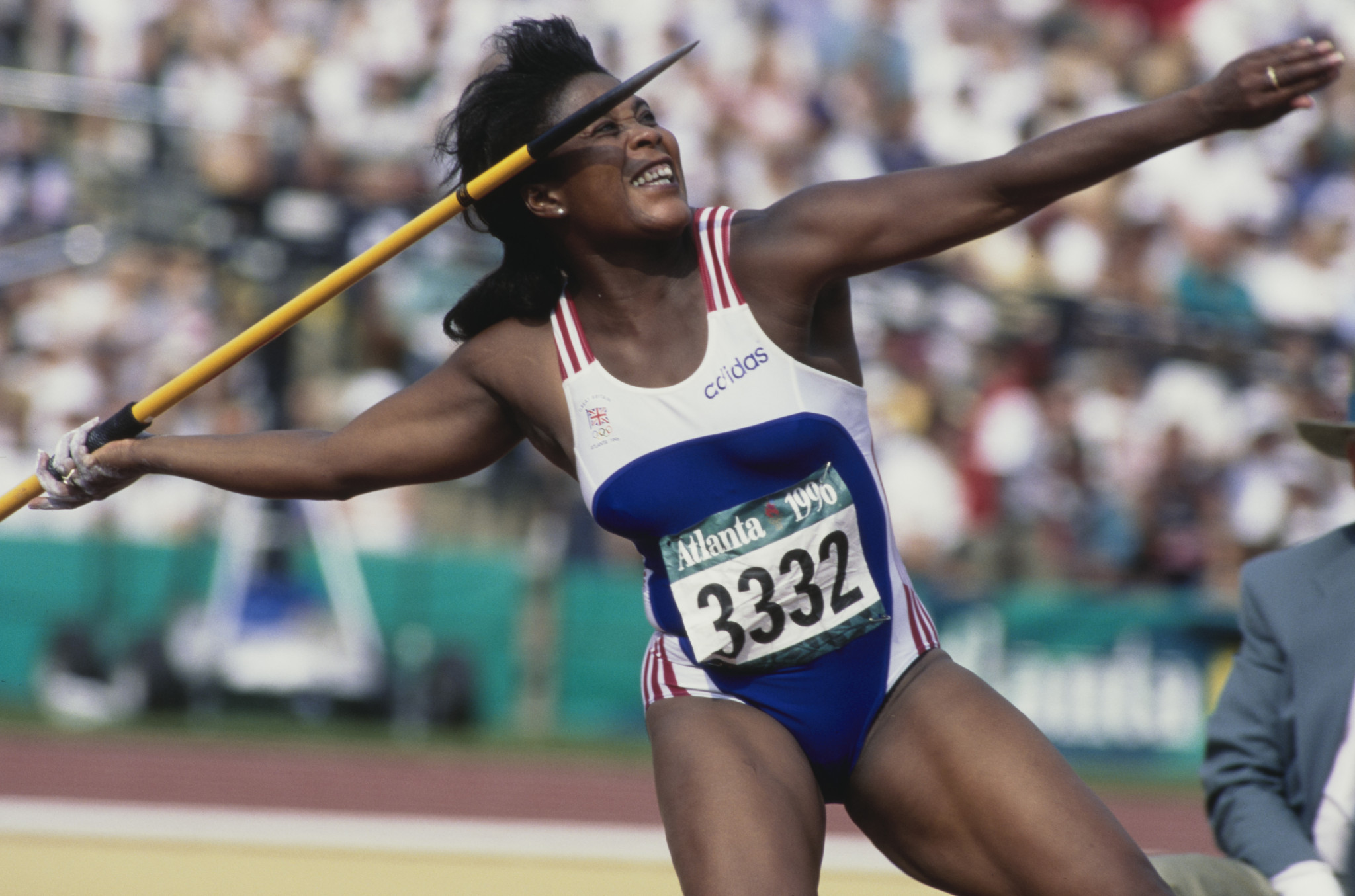 Wolverhampton Athletics Club member Tessa Sanderson is an Olympic gold medallist in the javelin ©Getty Images