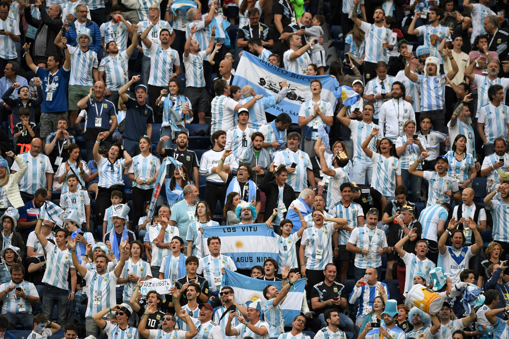 Argentinian fans made the most requests for tickets for the 2022 FIFA World Cup after the host nation Qatar ©Getty Images