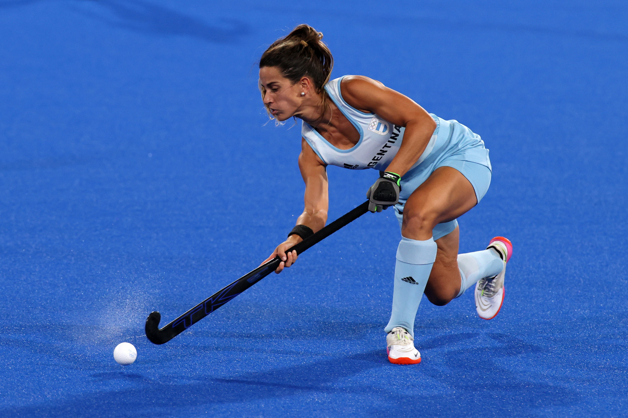 Agostina Alonso was among the scorers in Argentina's 4-0 win over Chile ©Getty Images